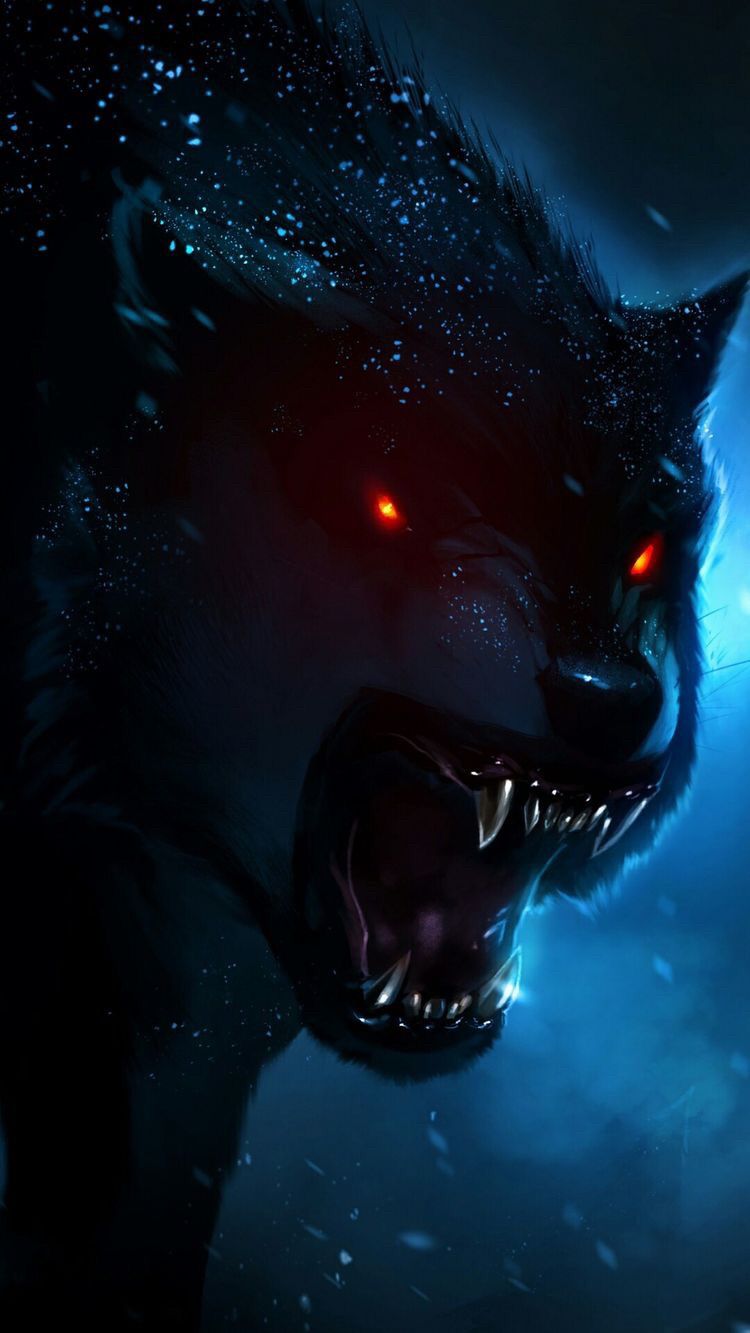 750x1333  Открытка из приложения Кефир: https://kefirapp.com/c/2503815 | Wolf  wallpaper, Angry wolf, Wolf artwork