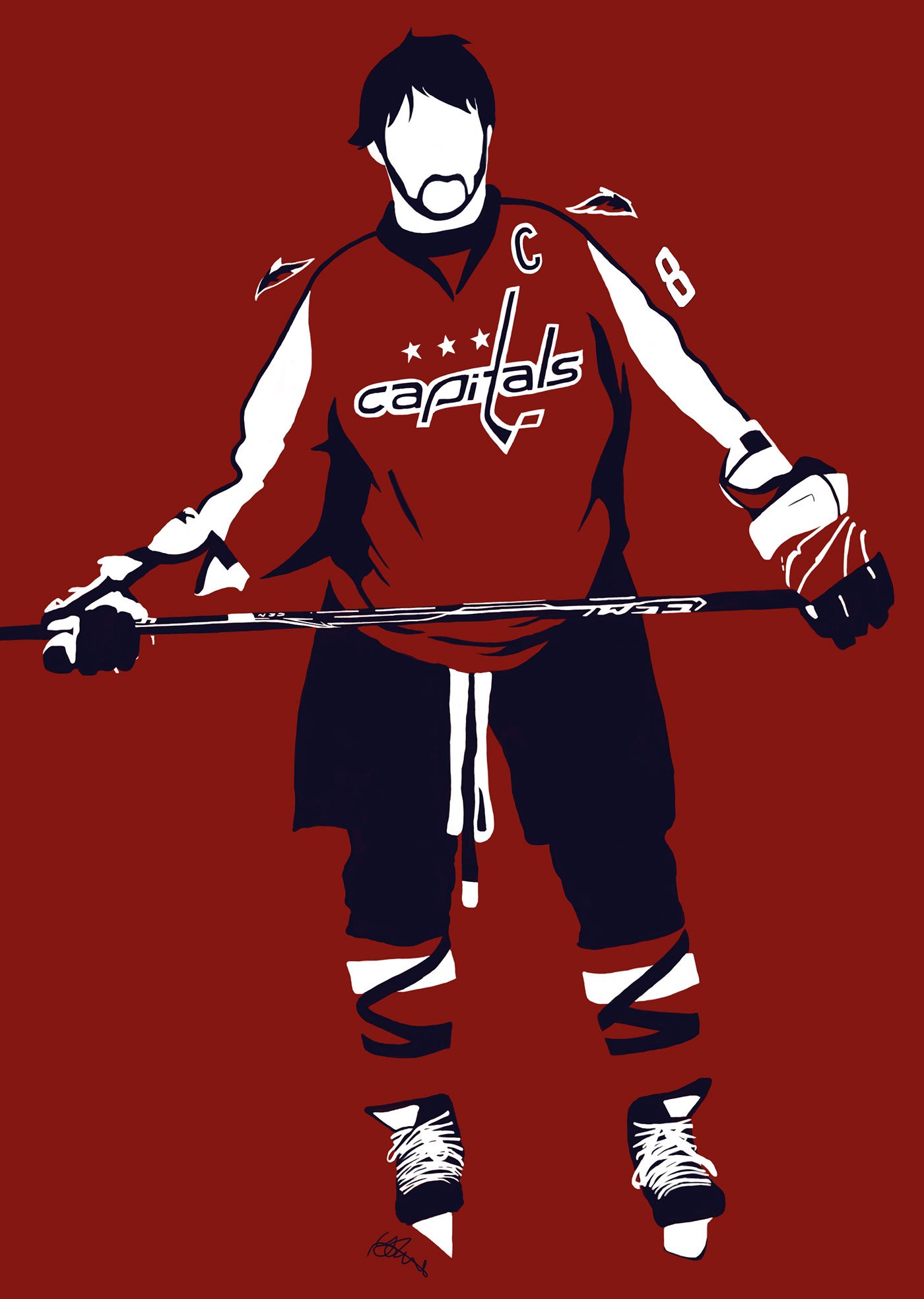 1400x1968  Александр Овечкин арт - 31 фото