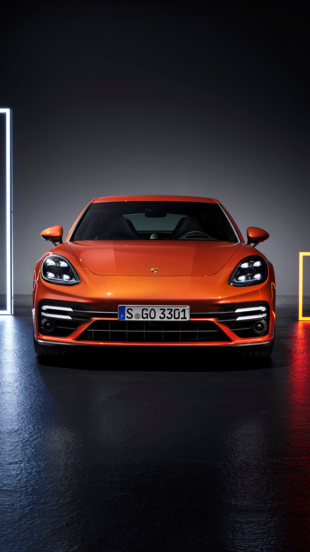 1080x1920  Pictures Porsche Panamera Turbo S (971), 2020 Orange Cars 1080x1920