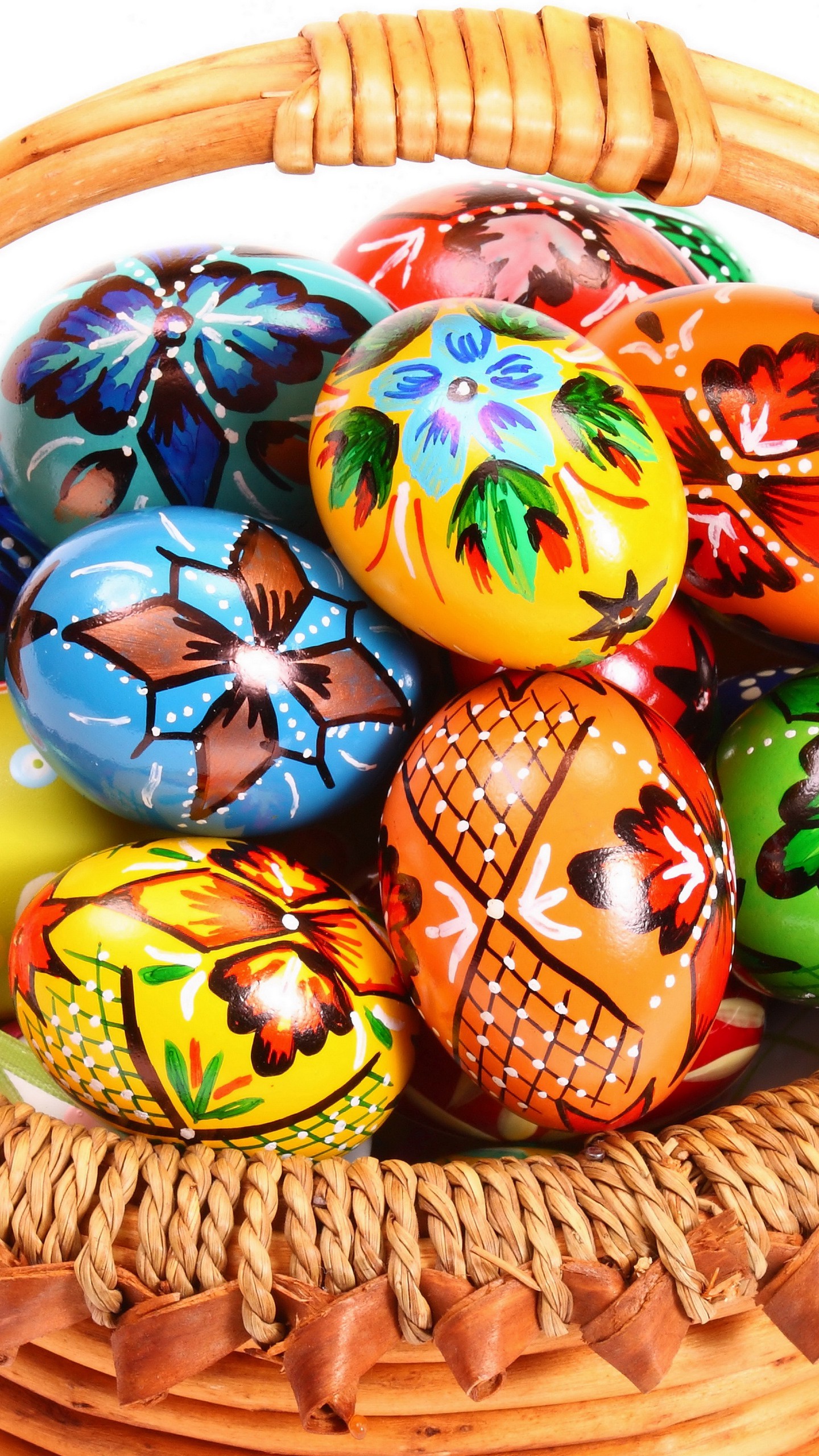 1440x2560  Обои на телефон пасха, яйца, корзинка - скачать бесплатно в высоком  качестве из категории \"Разное\"