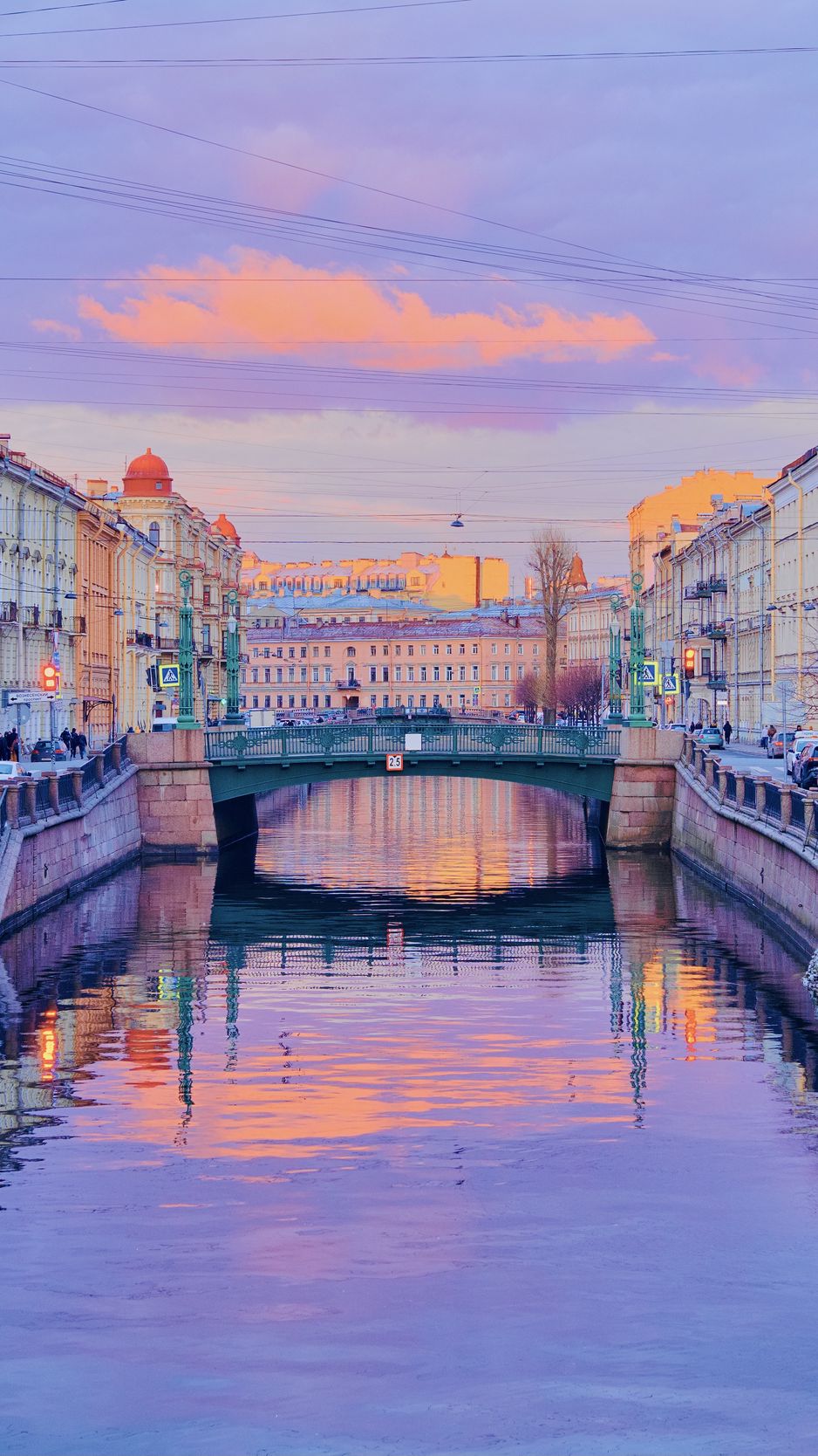 938x1668  Обои для рабочего стола Санкт-Петербург Lomonosov Bridge 1080x1920