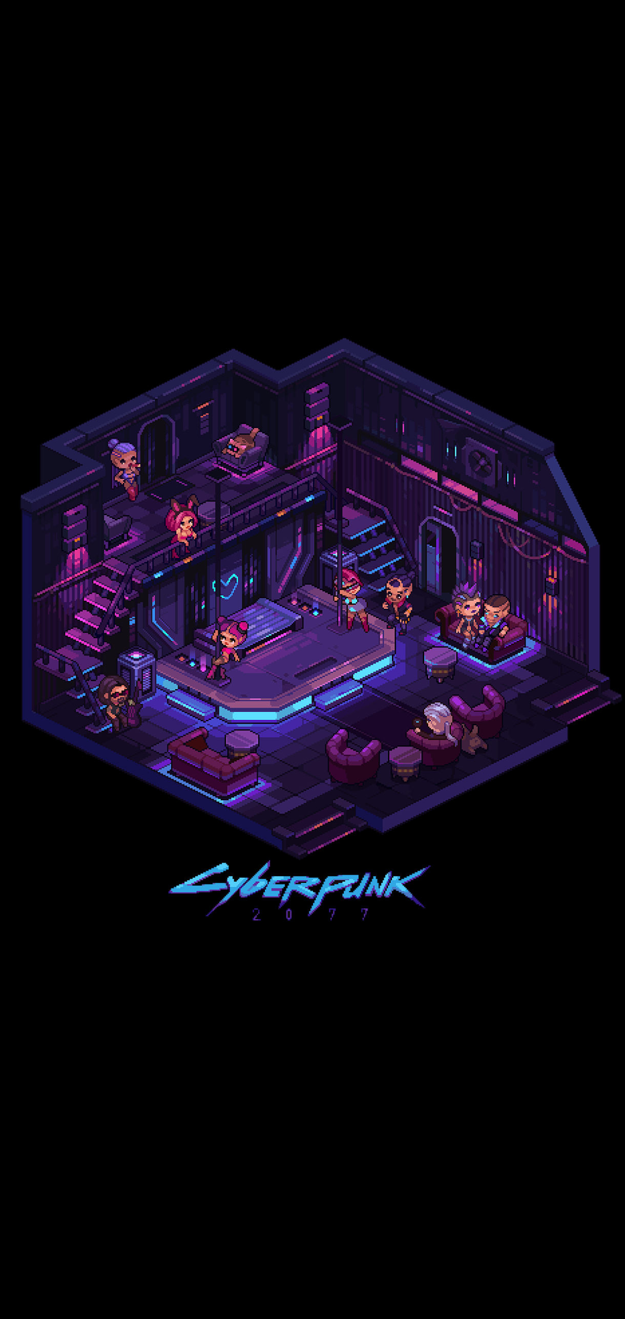 1220x2576  Cyberpunk Pixel iPhone 12 Wallpapers - Wallpaper Cave