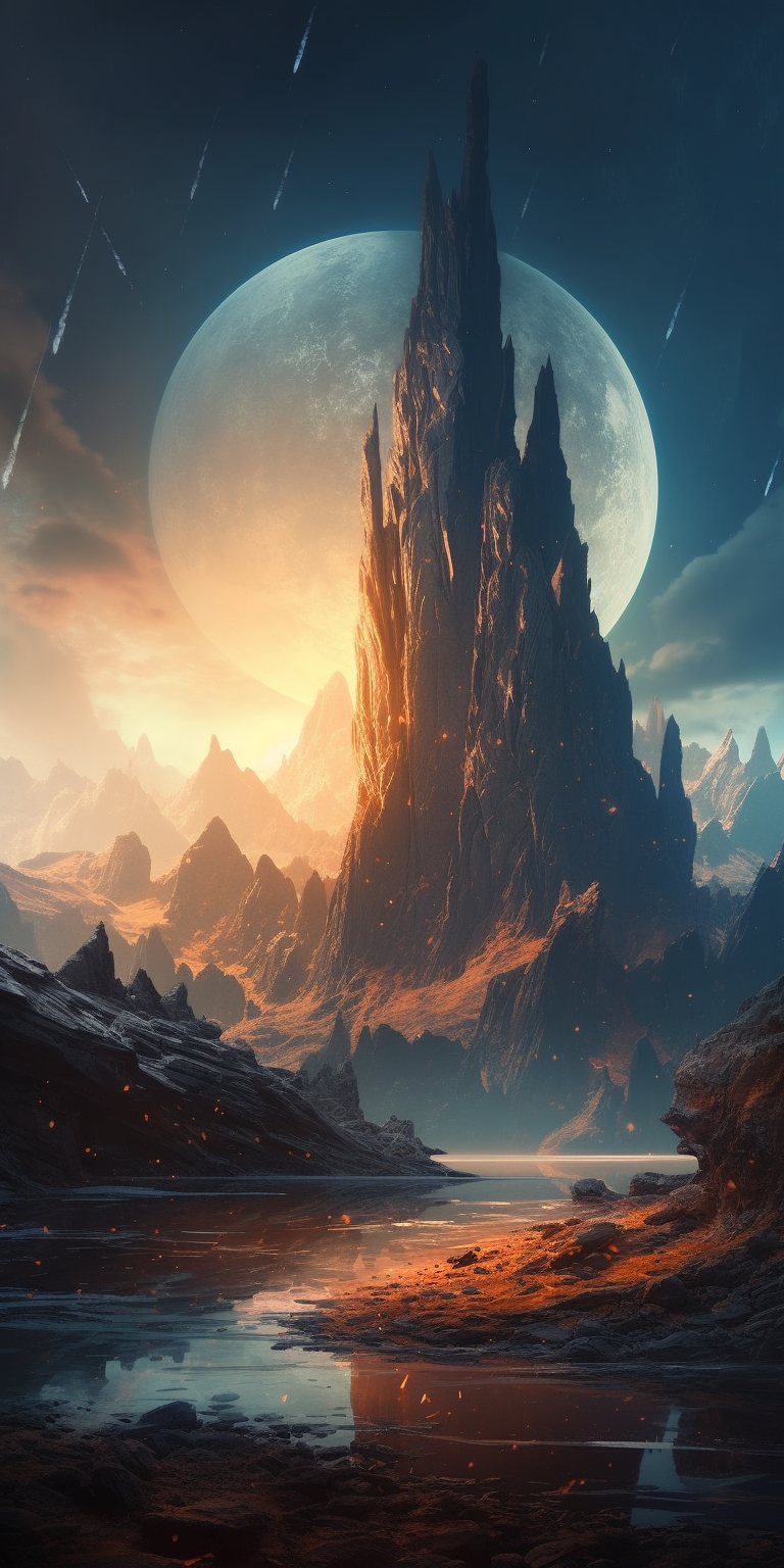 768x1536  Заставки на ваш телефон в стиле \"фантастика\" от нейросети | Пикабу