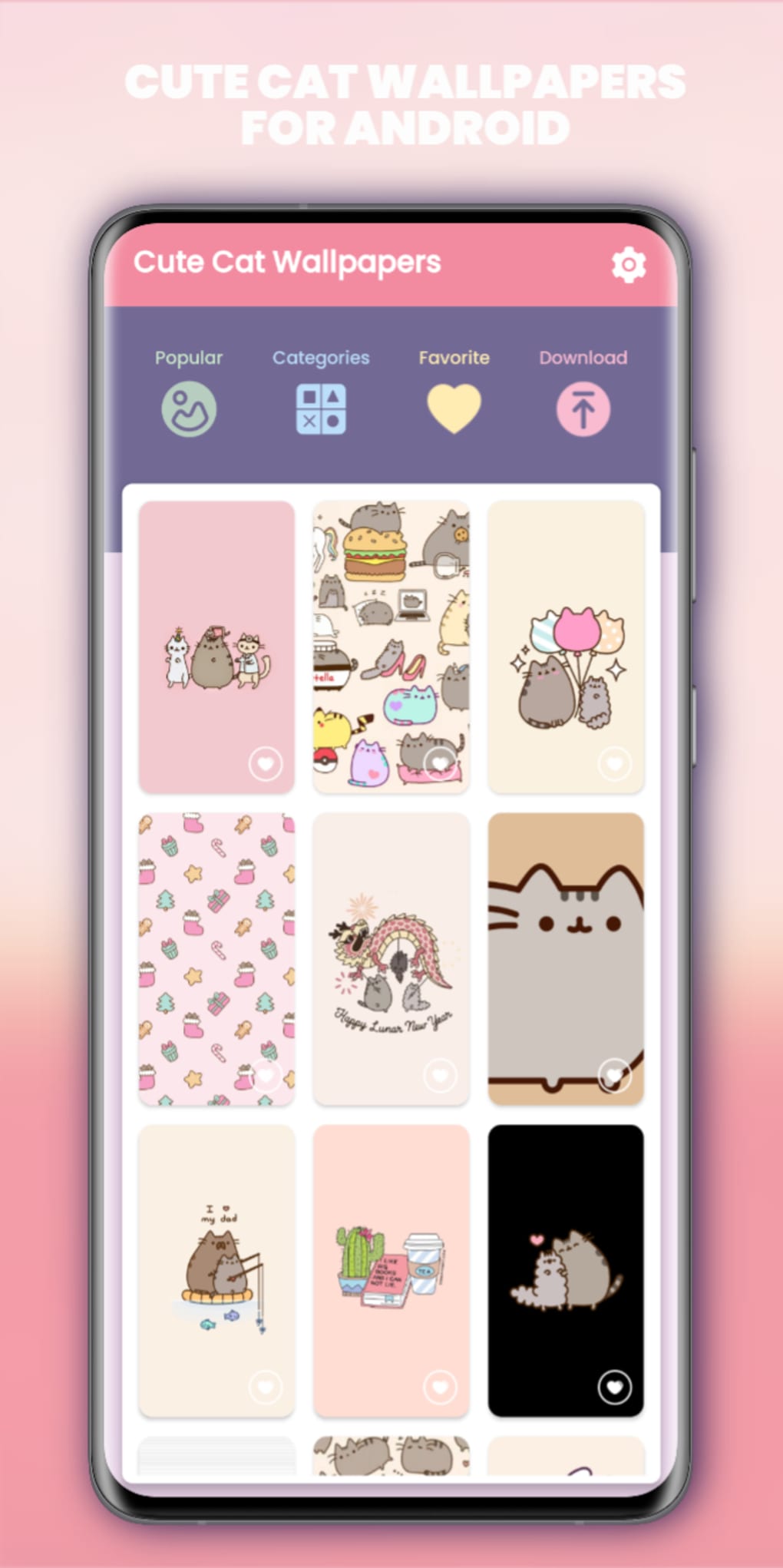 1020x2042  Pusheen Cute Cat Wallpaper для Android — Скачать