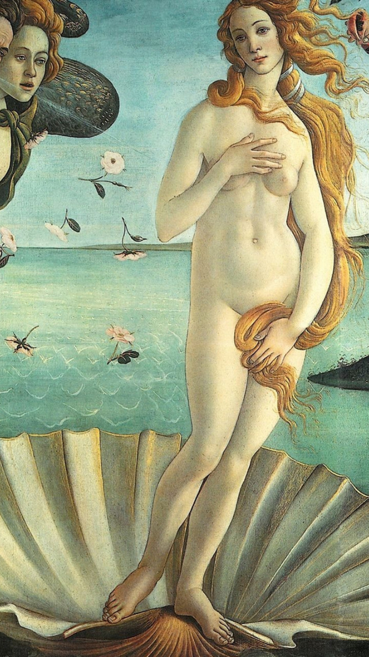 750x1334  Обои рождение, венеры, раздел Аниме, размер 1920x1200 HD WUXGA - скачать  бесплатно картинку на рабочий стол и телефон