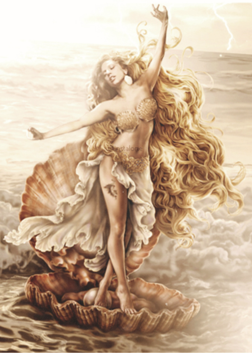 857x1200  Картинка рождение венеры - 72 фото