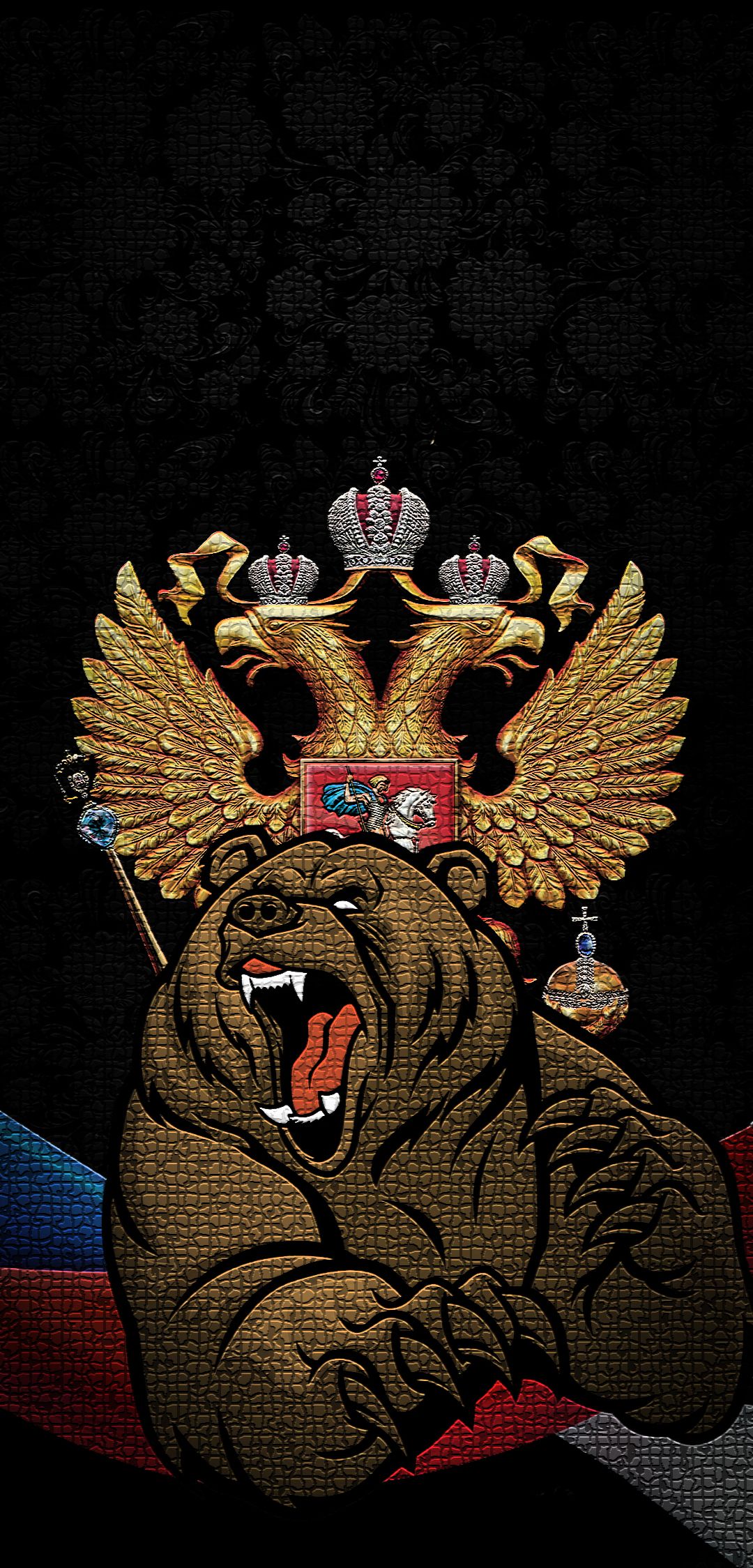 1080x2248  Русский медведь | Герб, Индейские символы, Изображения медведей