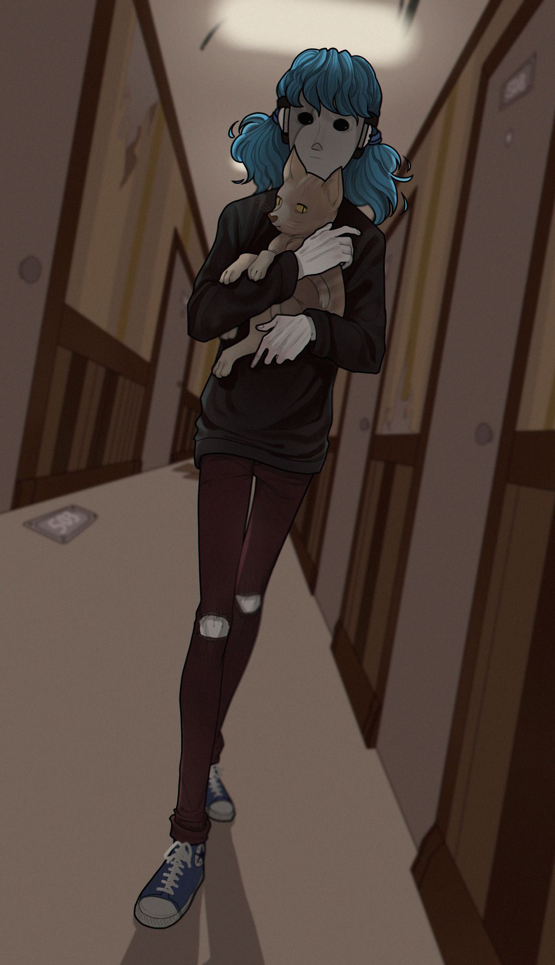 1105x1920  Подборки артов Салли Фейс. Часть 1. Салли — Трикки — тесты для девочек