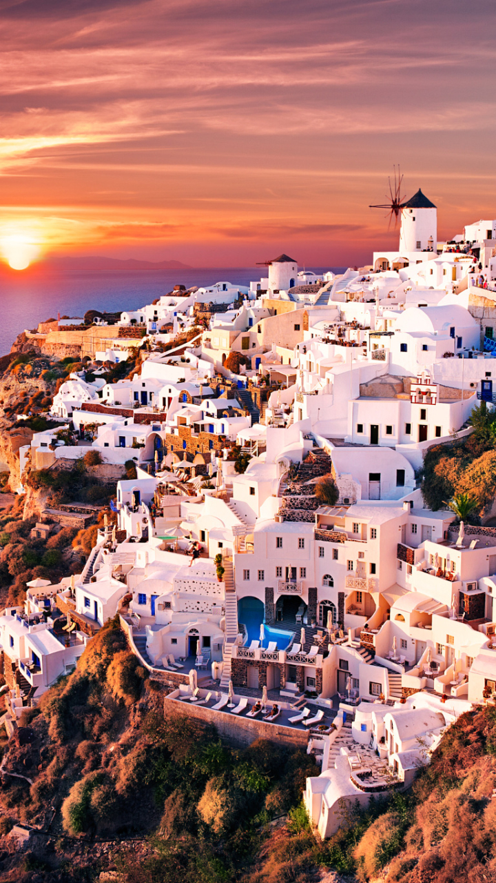 720x1280  Santorini Phone Wallpapers