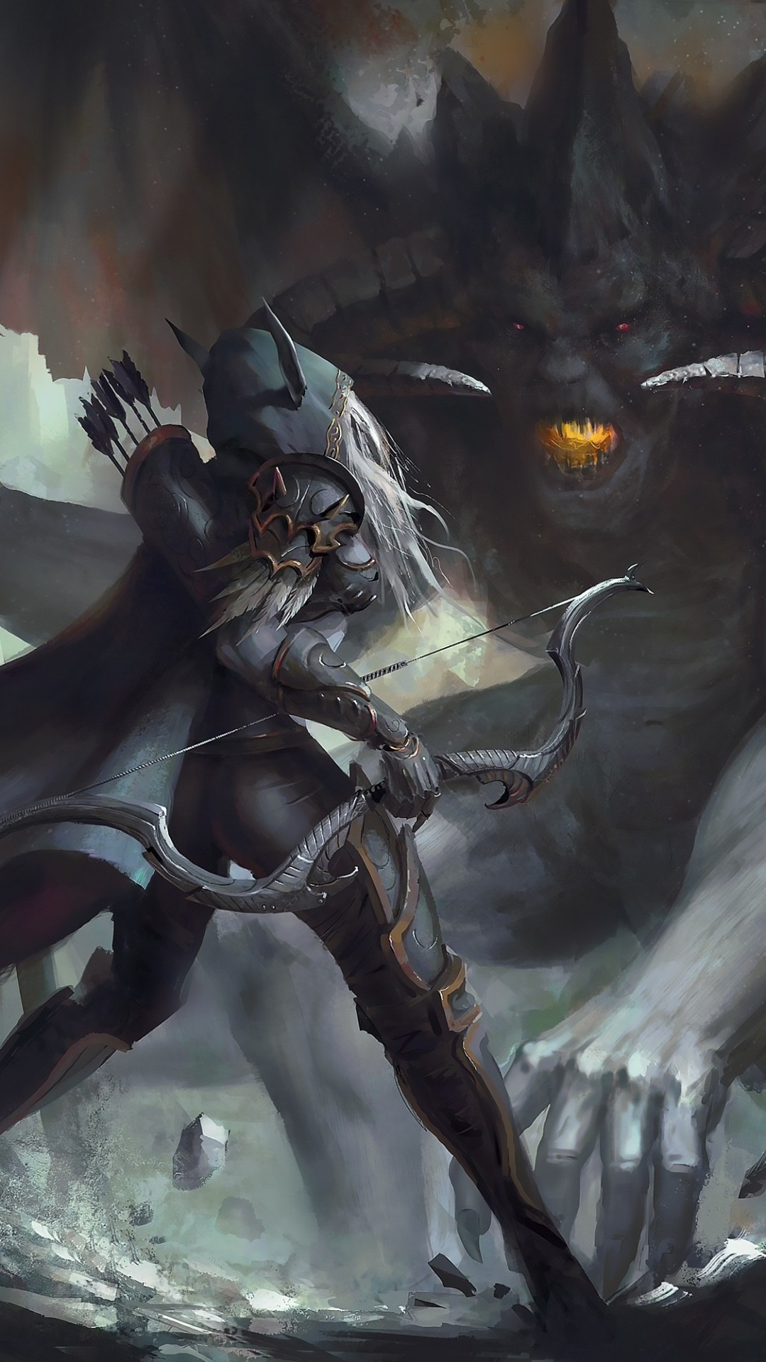 1080x1920  Обои warcraft iii reign of chaos, world of warcraft, Сильвана Ветрокрылая,  демон, мифическое существо на телефон Android, 1080x1920 картинки и фото  бесплатно