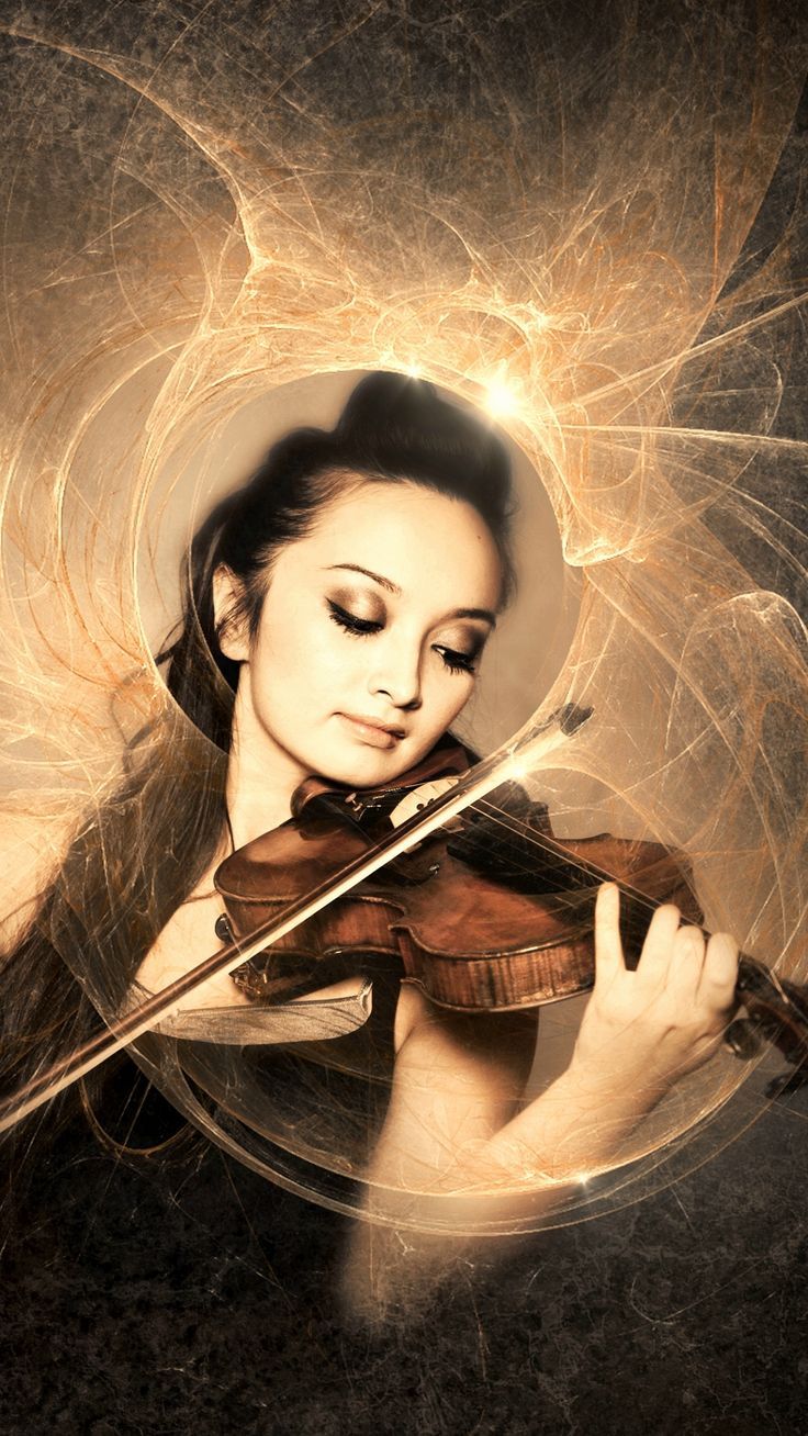 736x1308  Скачать Элегантная скрипка розы фон APK для Android