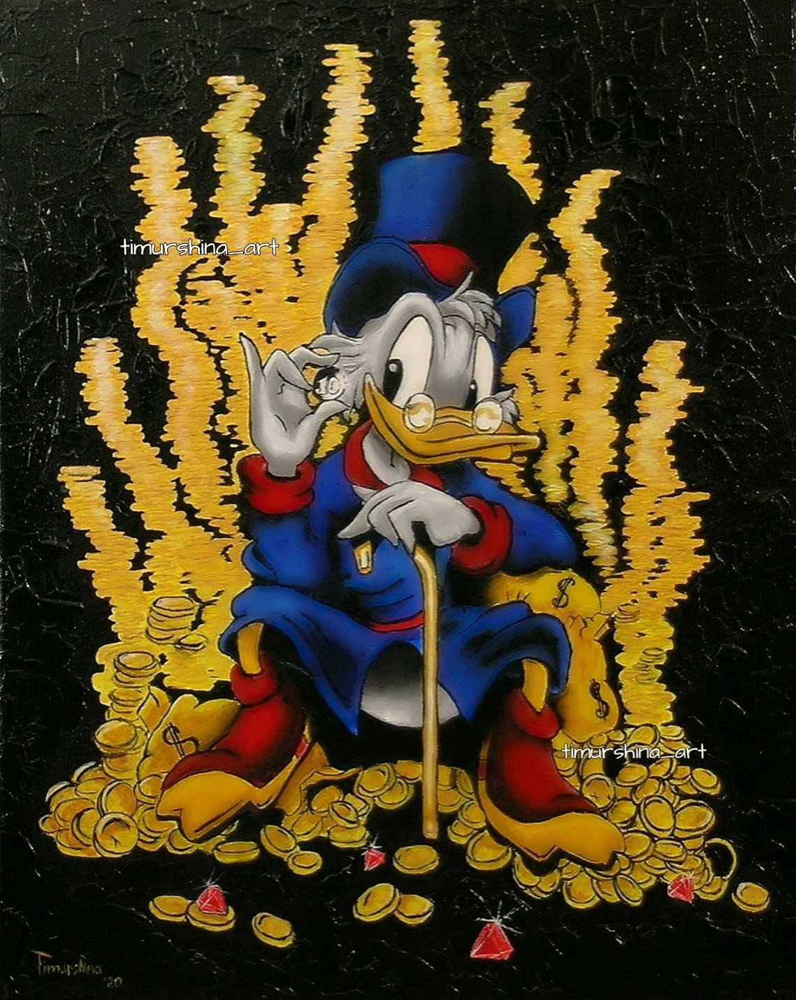 1139x1431  Картина Скрудж Макдак (подарок, холст) купить в интернет-магазине Ярмарка  Мастеров по цене 3000 ₽ – LNFD8RU | Картины, Казань - доставка по России в  2023 г | Картины, Стрит-арт, Рисунки персонажа дисней