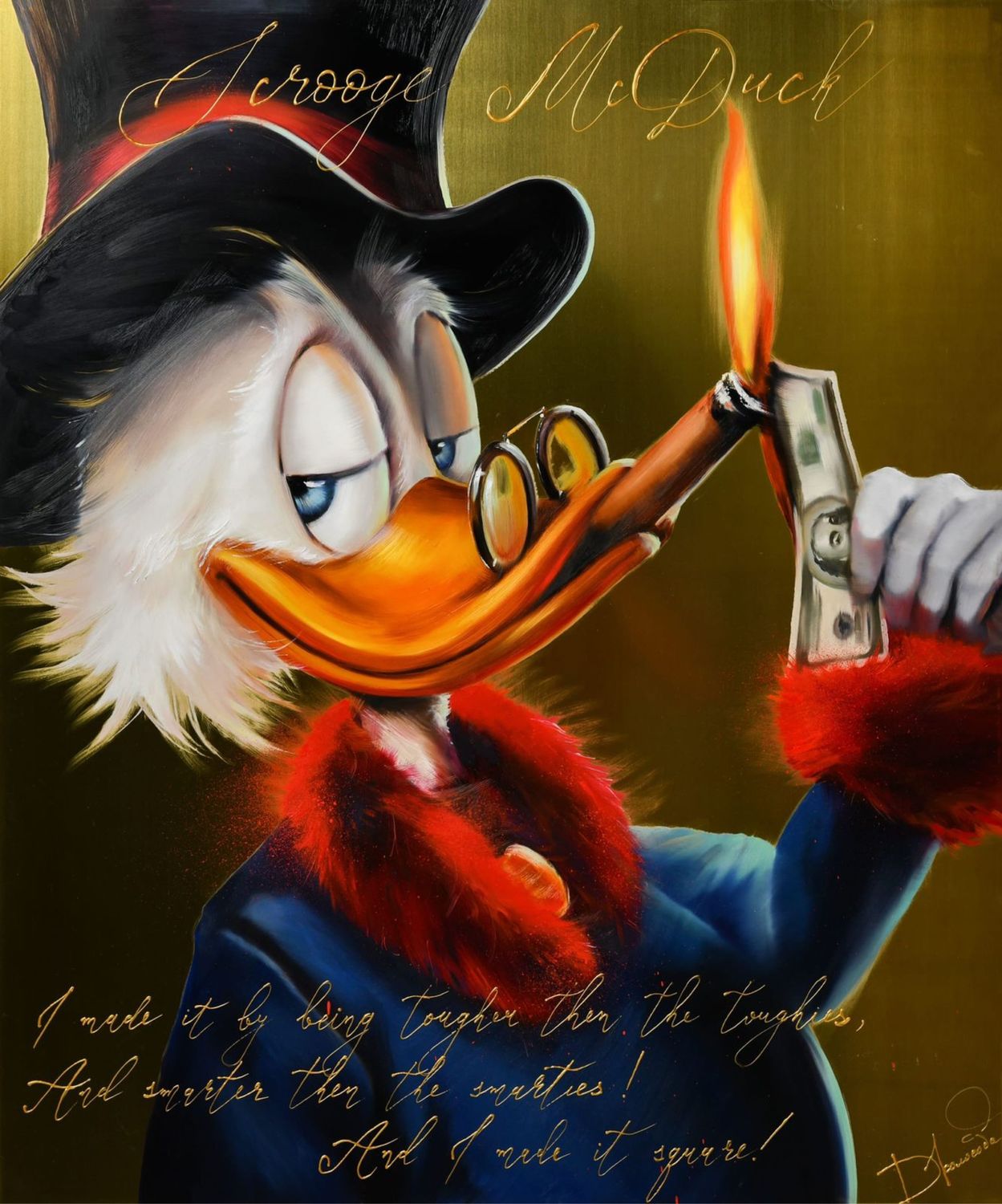 1249x1500  Картина маслом «Скрудж» в интернет-магазине Ярмарка Мастеров по цене 25000  ₽ – TDS64BY | Картины, Санкт-Петербург - доставка по России