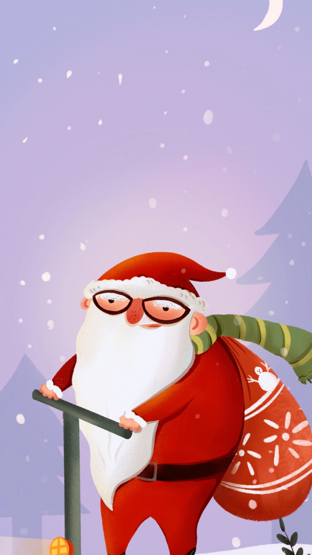 1080x1920  Обои Новый год, Рождество, Санта-Клаус, Рождественский день, мультфильм на  телефон Android, 1080x1920 картинки и фото бесплатно