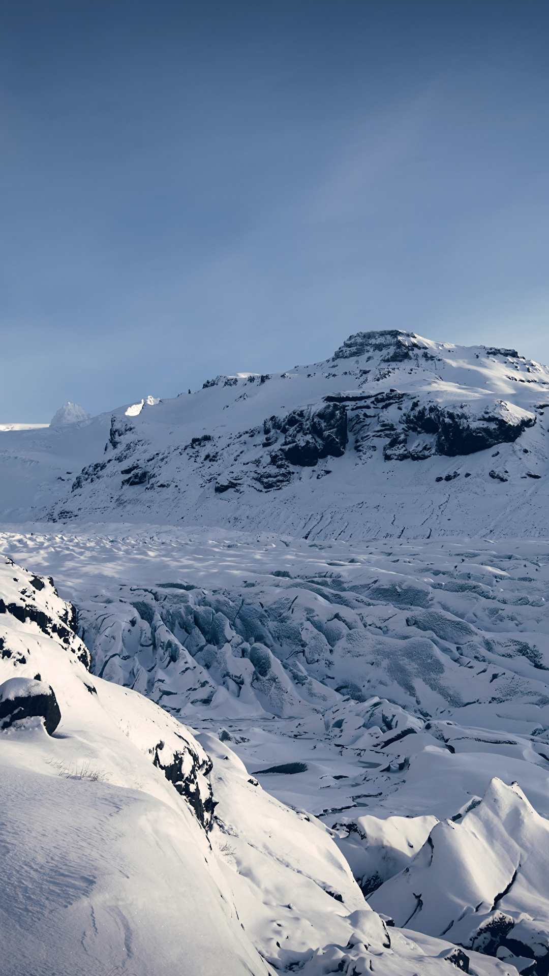 1080x1920  Desktop Hintergrundbilder Island Berg Natur Winter Schnee 1080x1920