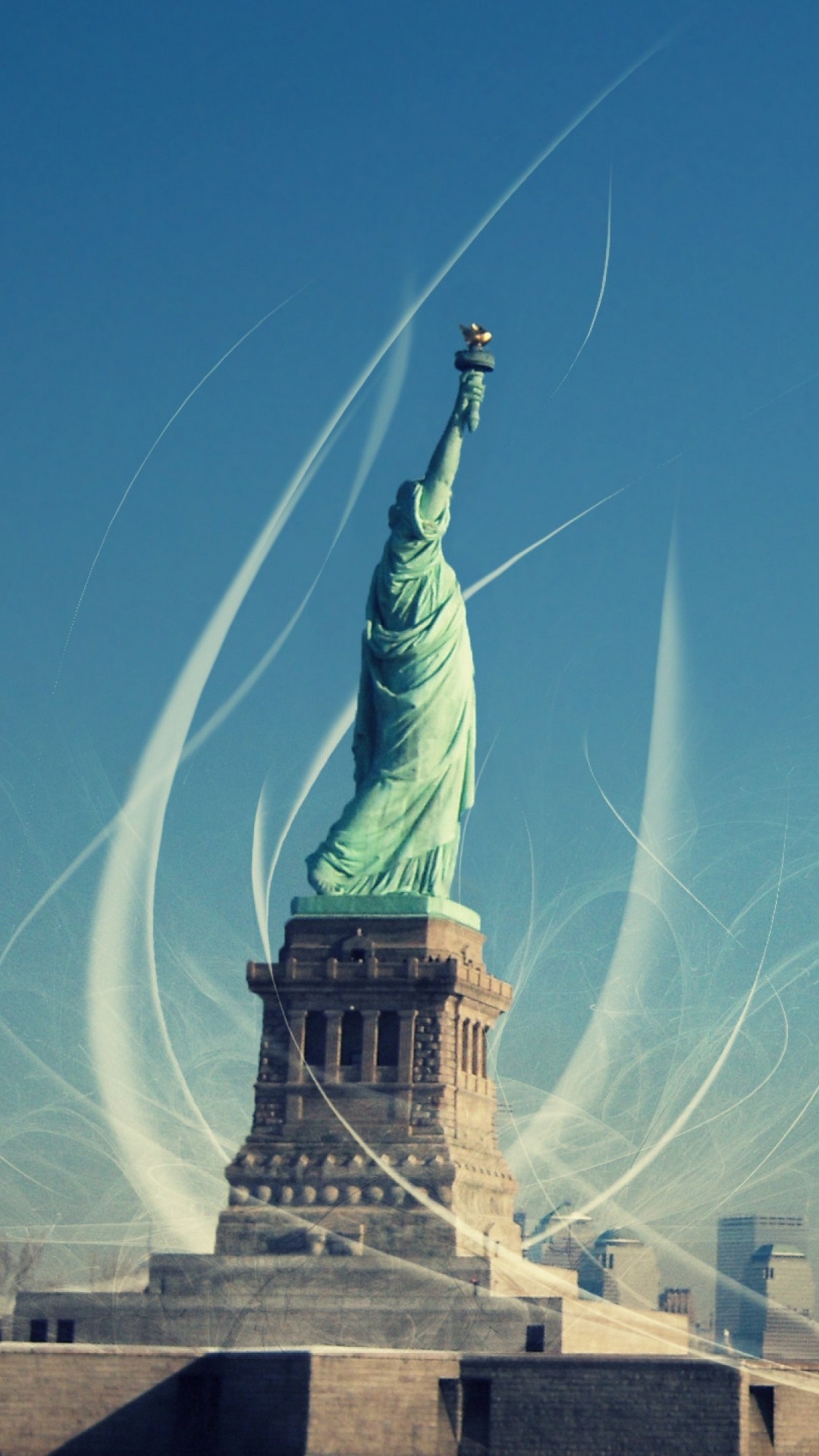 1080x1920  Обои статуя свободы, Статуя Свободы национальный памятник, статуя,  ориентир, линия горизонта на телефон Android, 1080x1920 картинки и фото  бесплатно