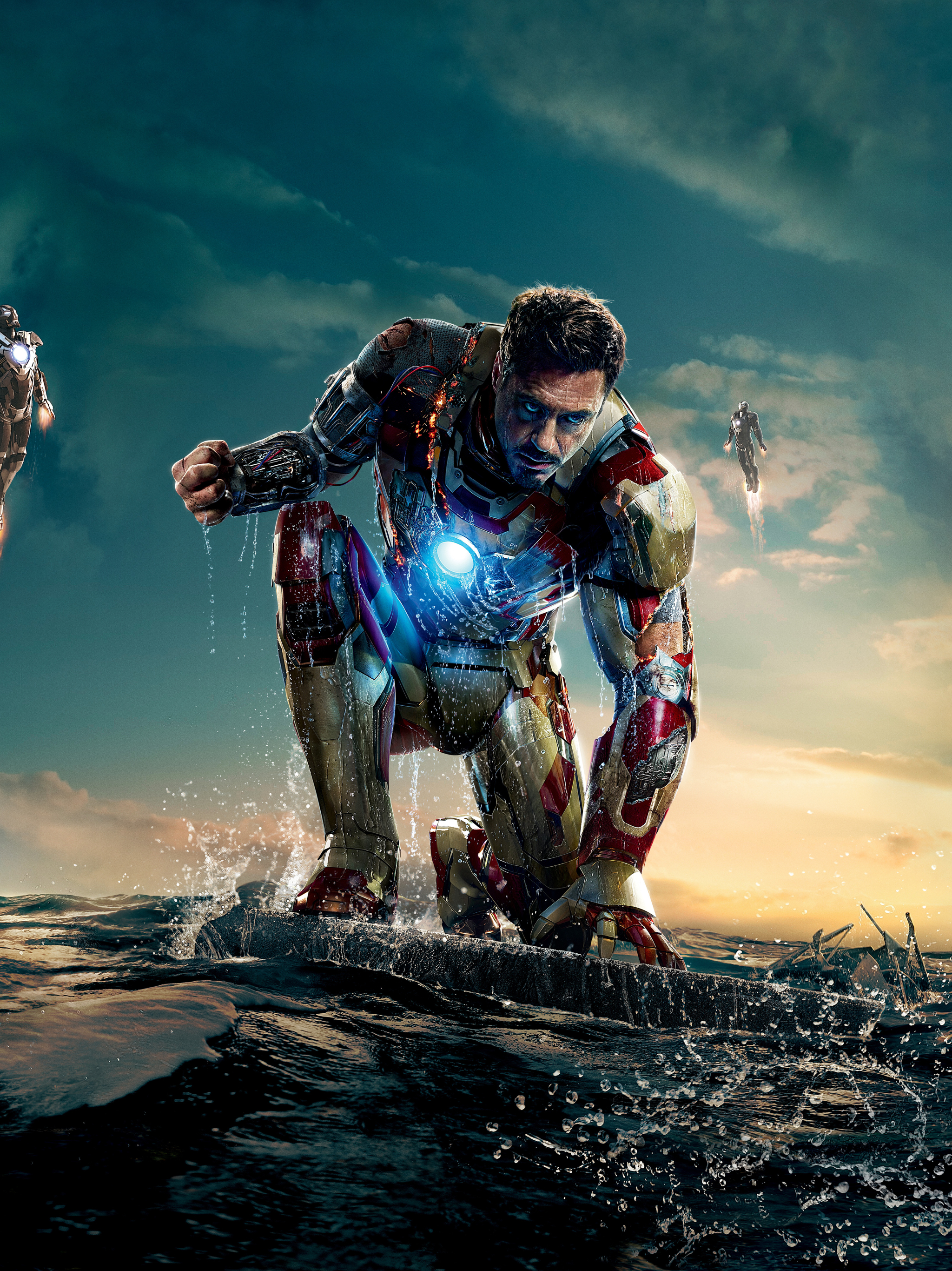 2048x2732  Обои на рабочий стол: Кино, Железный Человек, Тони Старк, Роберт Дауни  Младший, Железный Человек 3 - скачать картинку на ПК бесплатно № 1155672