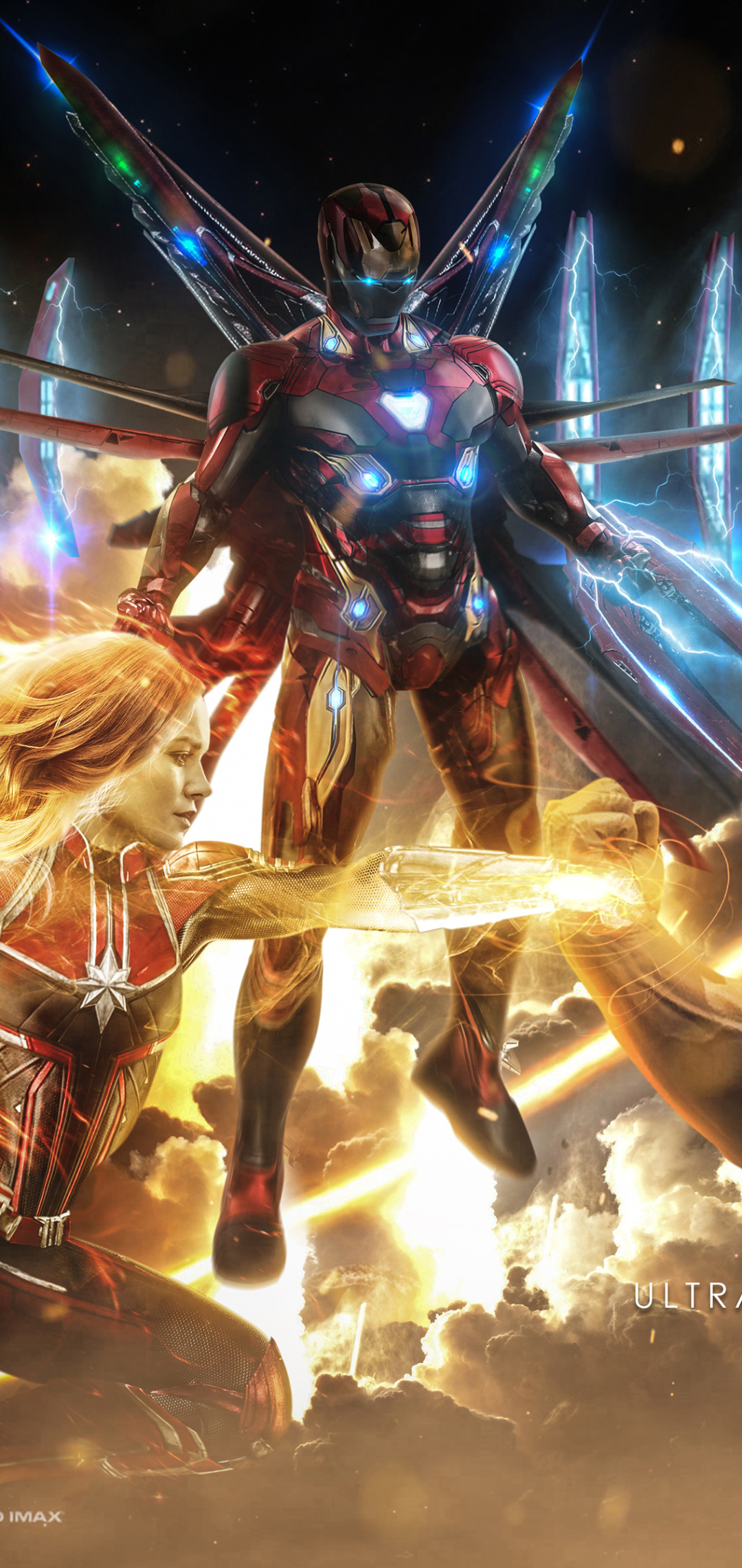 1080x2280  Обои на телефон: Кино, Броня, Железный Человек, Мстители, Супергерой, Тони  Старк, Капитан Марвел, Кэрол Дэнверс, Бри Ларсон, Мстители: Финал, 1151342  скачать картинку бесплатно.