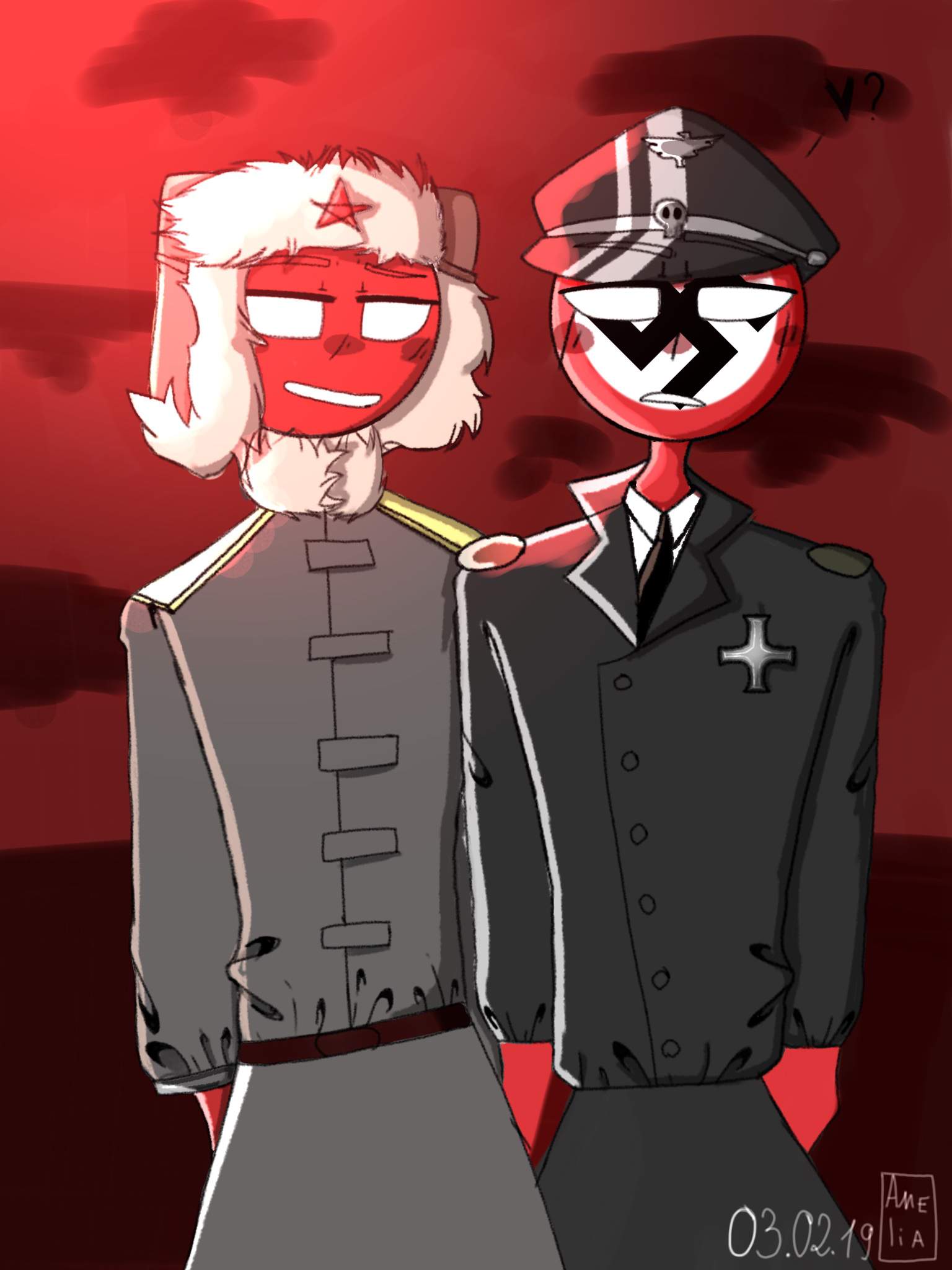 1536x2048  Совок и Рейх | ○CountryHumans + CountryBalls○ Amino