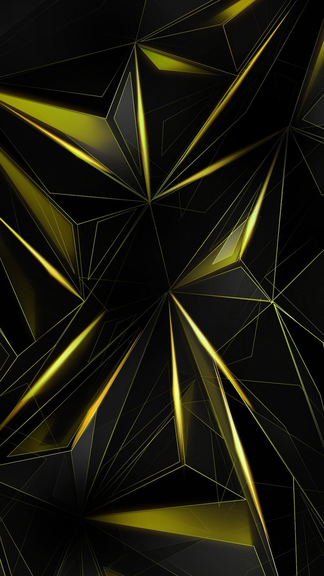 1080x1920  Обои свет, дизайн, треугольник, желтый, линия на телефон Android, 1080x1920  картинки и фото бесплатно