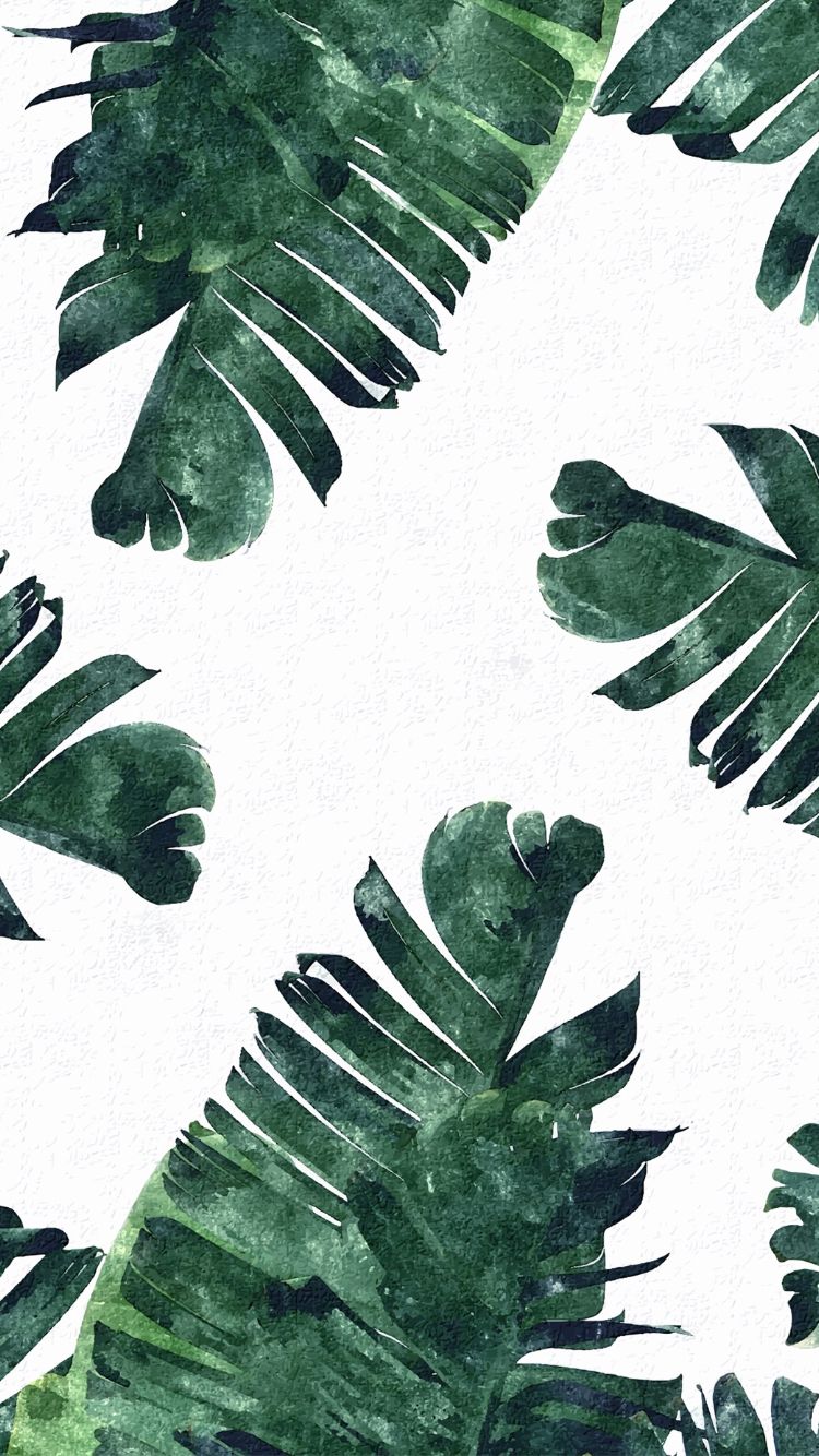 750x1334  Tropical leaves iPhone wallpaper … | Iphone wallpaper, Iphone background,  Pattern wallpaper