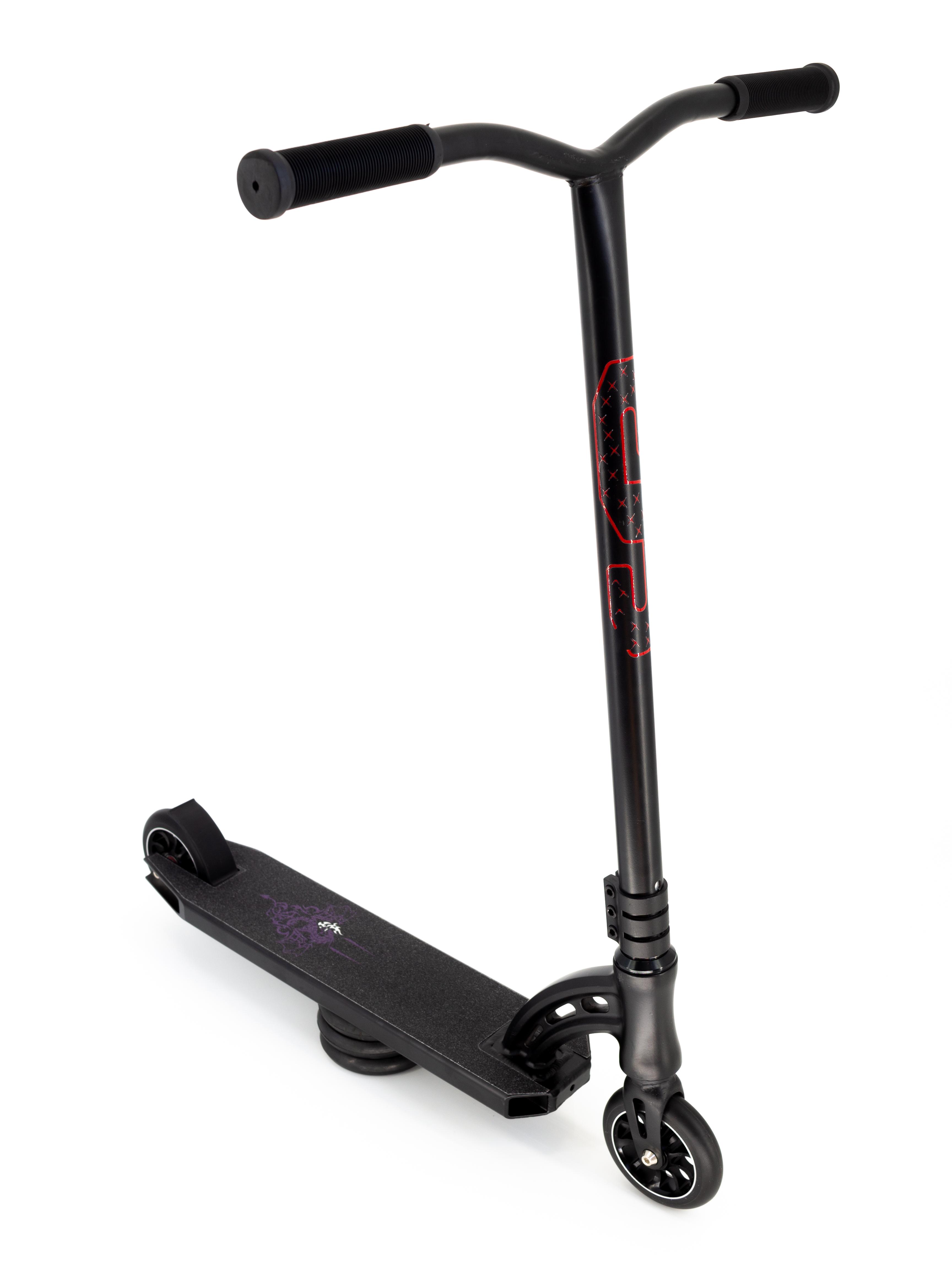 3456x4608  ᐉ Трюковой самокат Scooter D 90 Черный с фиолетовым