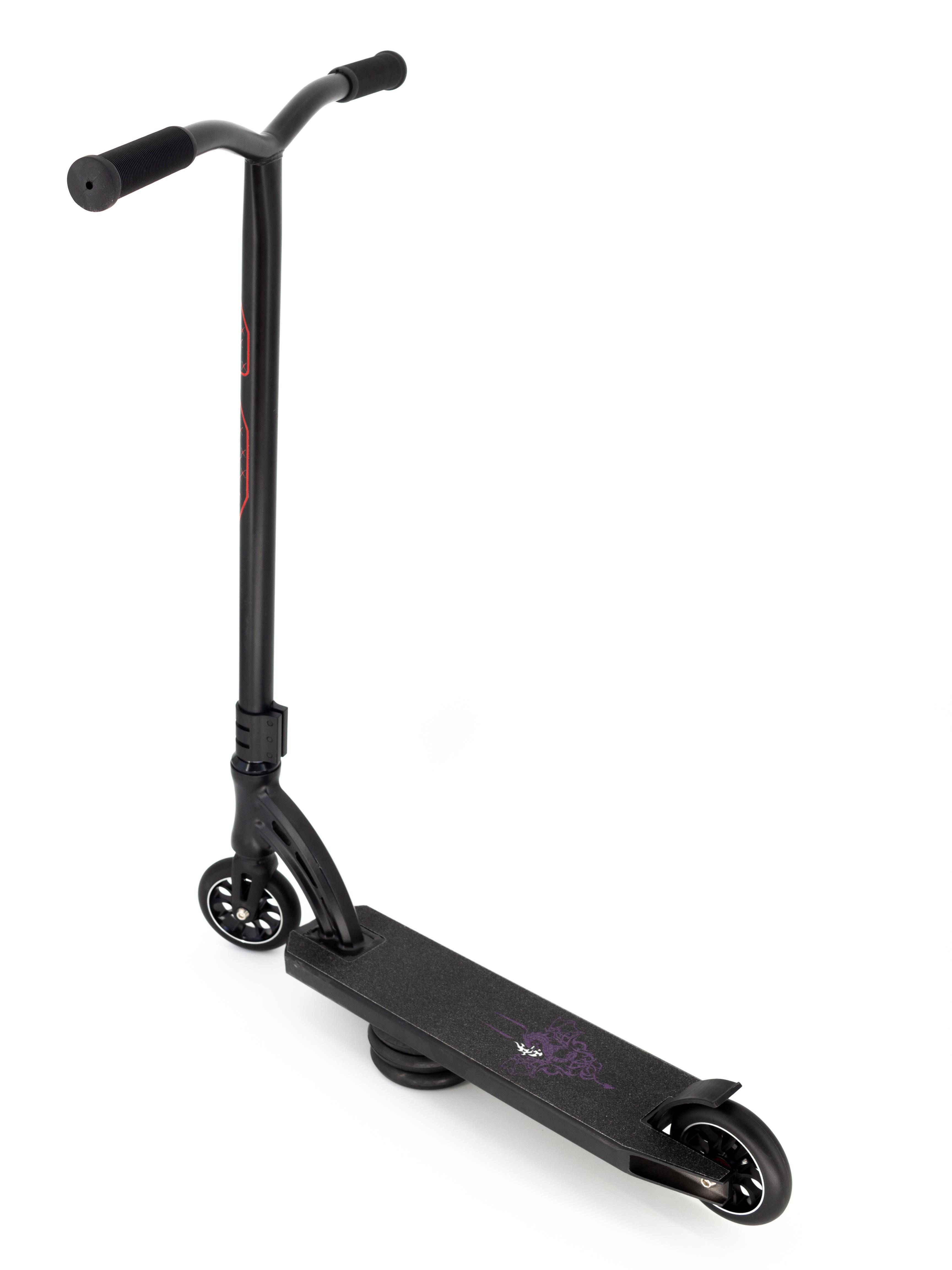 3456x4608  ᐉ Трюковой самокат Scooter D 90 Черный с фиолетовым