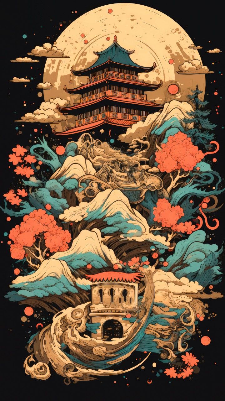 720x1280  Pin by Aras on tattoo in 2023 | Japanese pop art, Art gallery wallpaper,  Japanese art prints