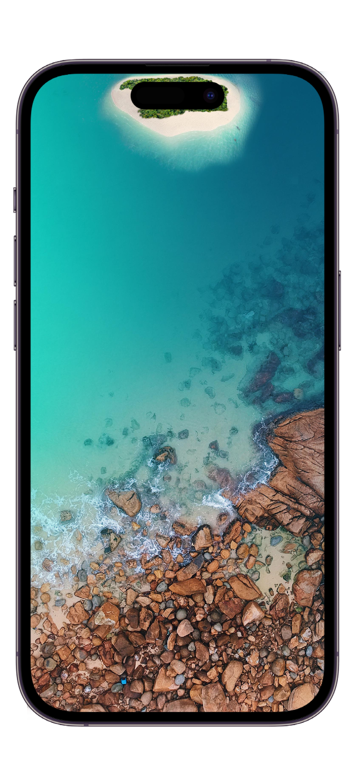 1179x2556  10 необычных обоев специально для выреза iPhone 14 Pro