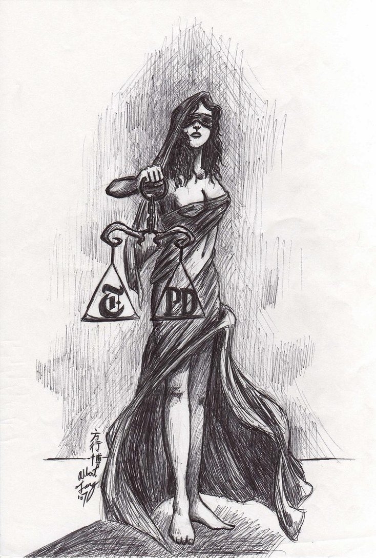 734x1088  Фемида рисунок карандашом - 64 фото