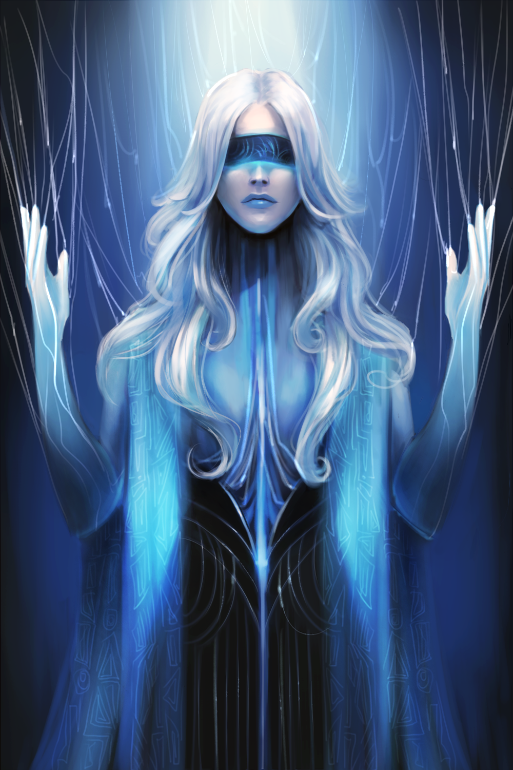 1000x1500  Скачать картинку Фемида и нити судьбы бесплатно