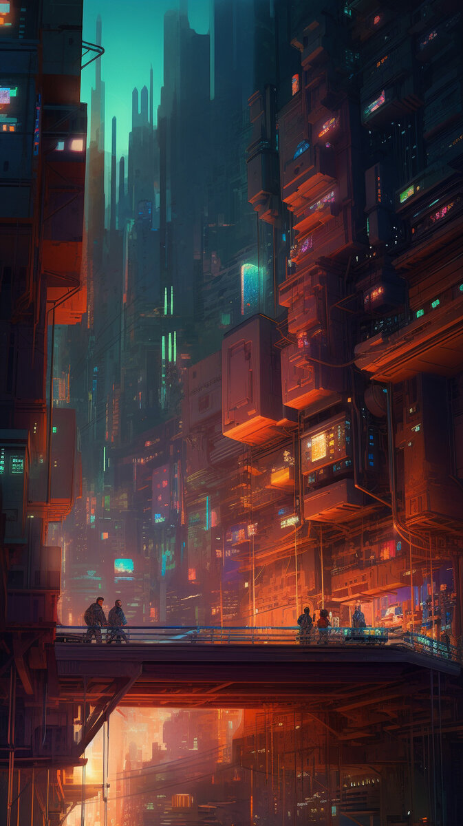 673x1200  Футуристический город будущего - Бесплатные обои на телефон | Творчество с  Искусственным Интеллектом | Дзен