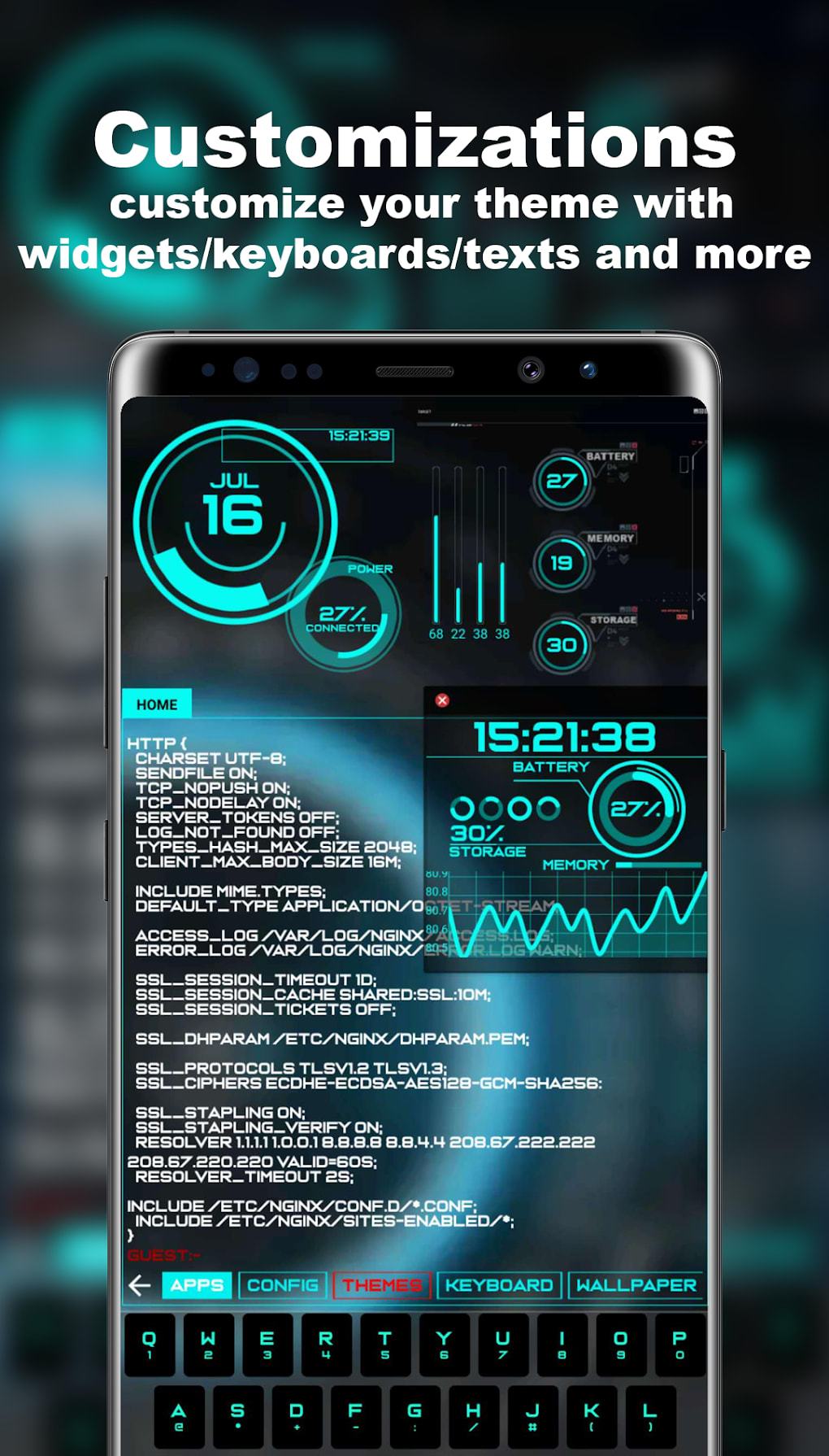 1020x1790  Futuristic Launcher для Android — Скачать