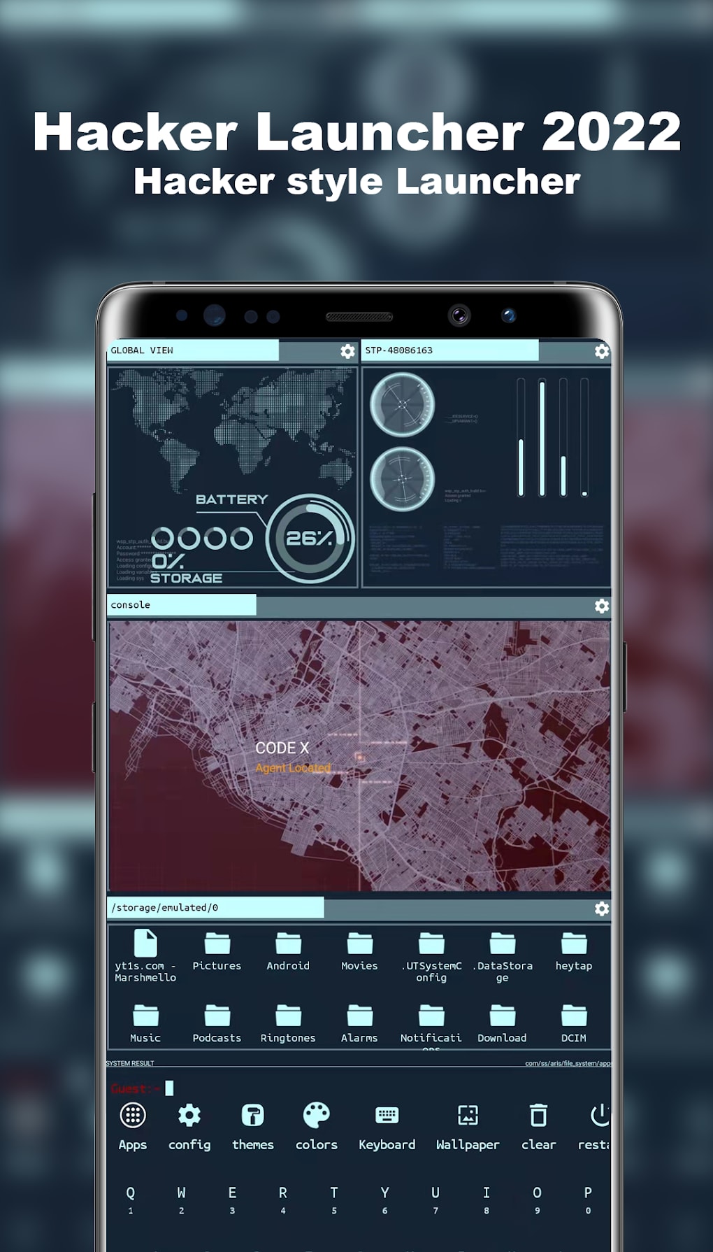 1020x1790  Hacker Launcher 2022 для Android — Скачать