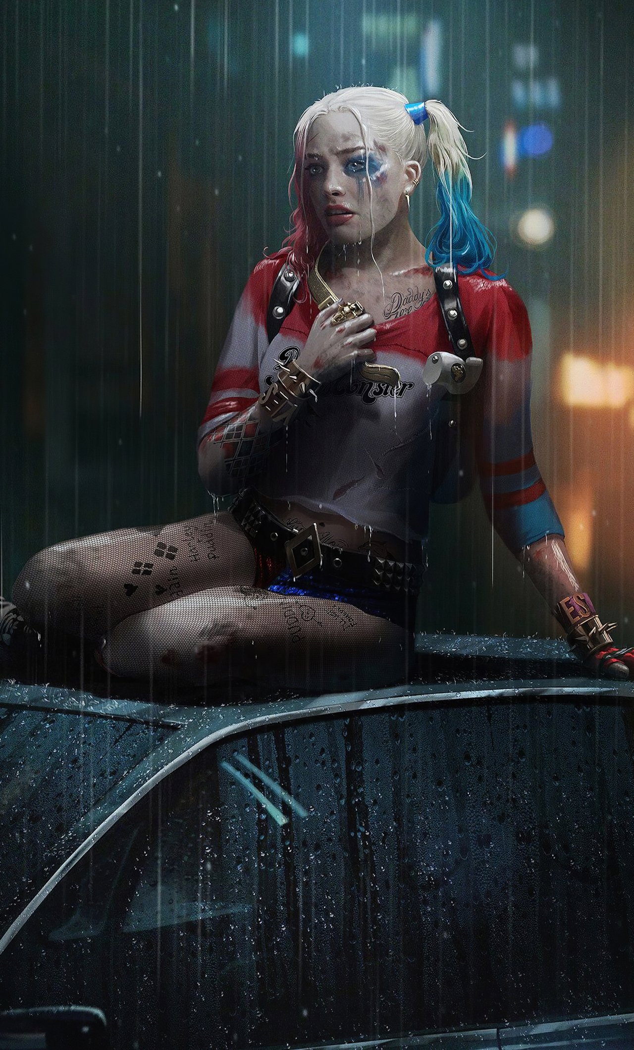 1280x2120  Харли Квинн в тюрьме арт - 34 фото