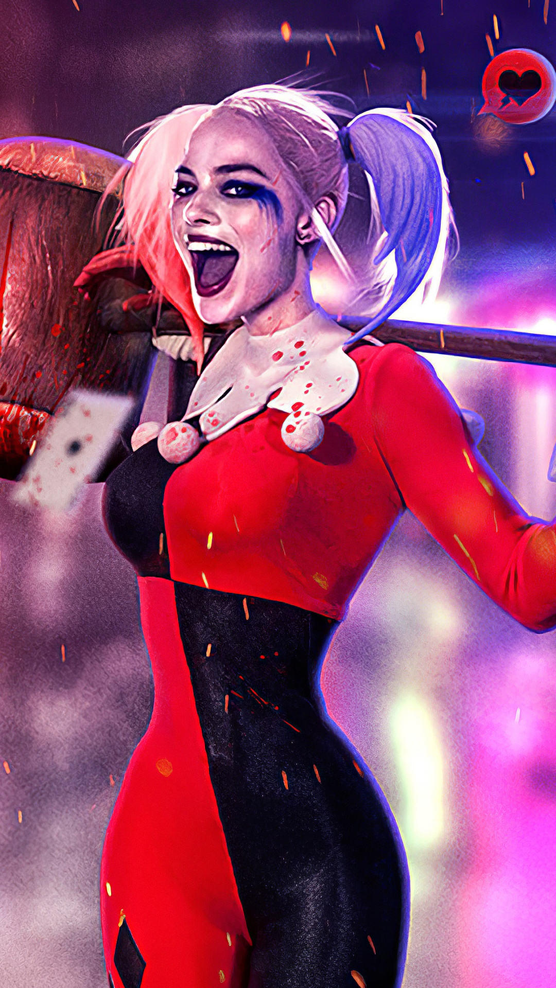 1080x1920  Обои на рабочий стол: Кино, Харли Квинн, Харлин Куинзел, Отряд Самоубийц:  Миссия Навылет, Марго Робби, Харли Куинн - скачать картинку на ПК бесплатно  № 1179450