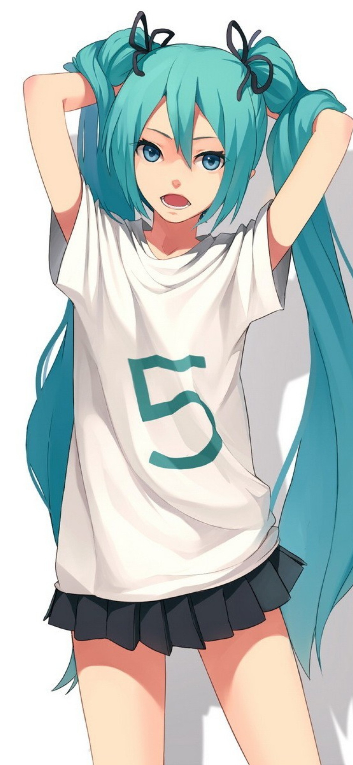 1170x2532  Картинка Hatsune Miku Vocaloid для телефона и на рабочий стол iPhone 12 Pro