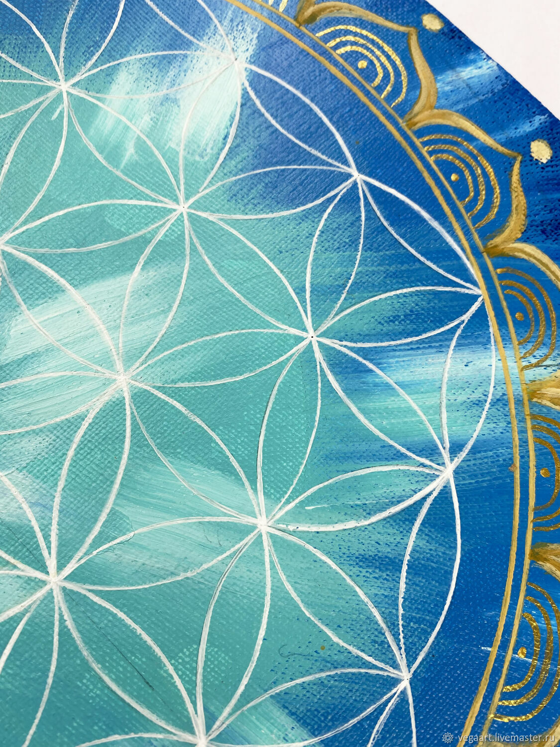 1125x1500  КОРОЛЕВСКИЙ ЦВЕТОК ЖИЗНИ картина маслом сакральная геометрия в  интернет-магазине Ярмарка Мастеров по цене 9000 ₽ – RZMQABY | Картины,  Нижний Новгород - доставка по России