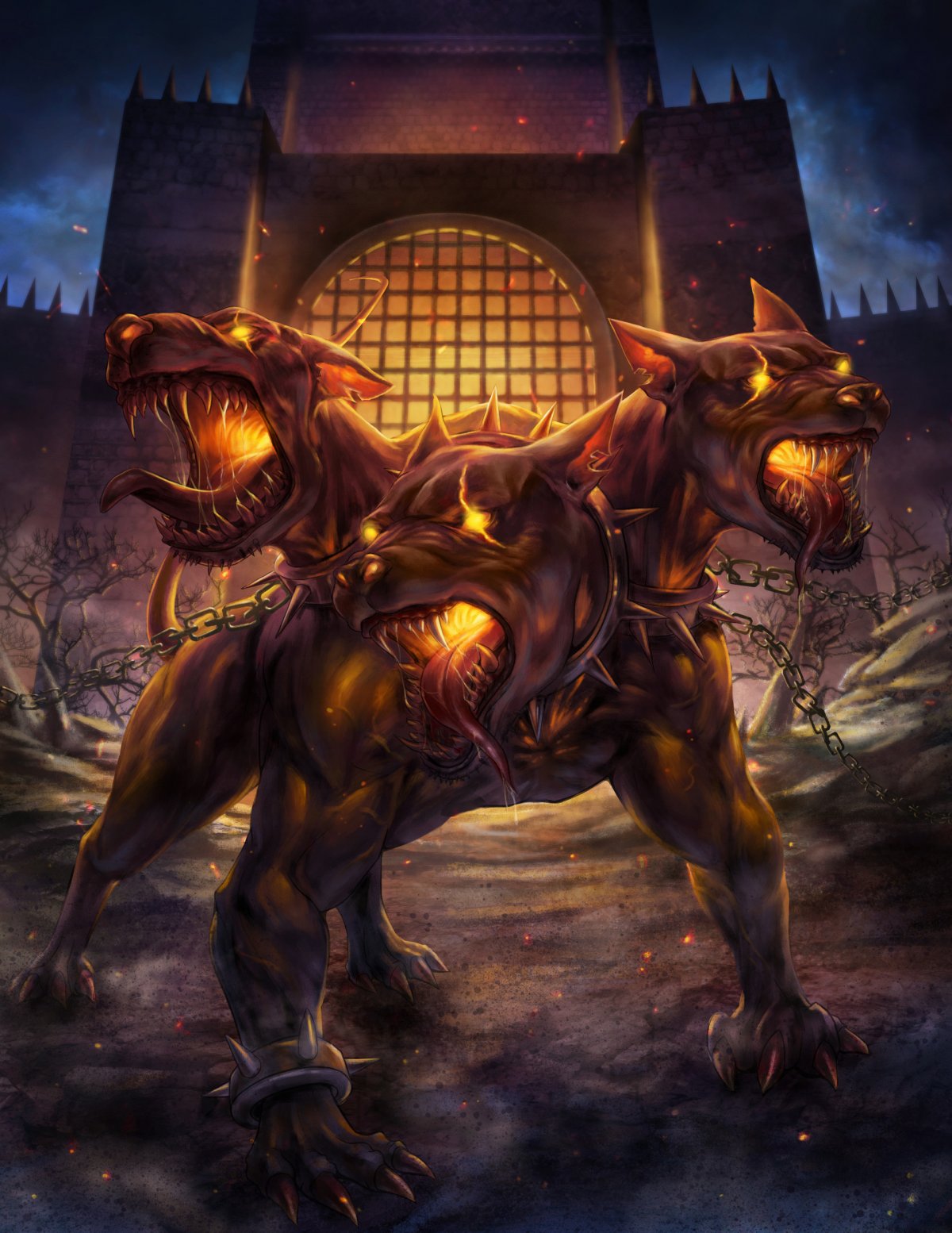 1200x1554  Цербер арт - 59 фото