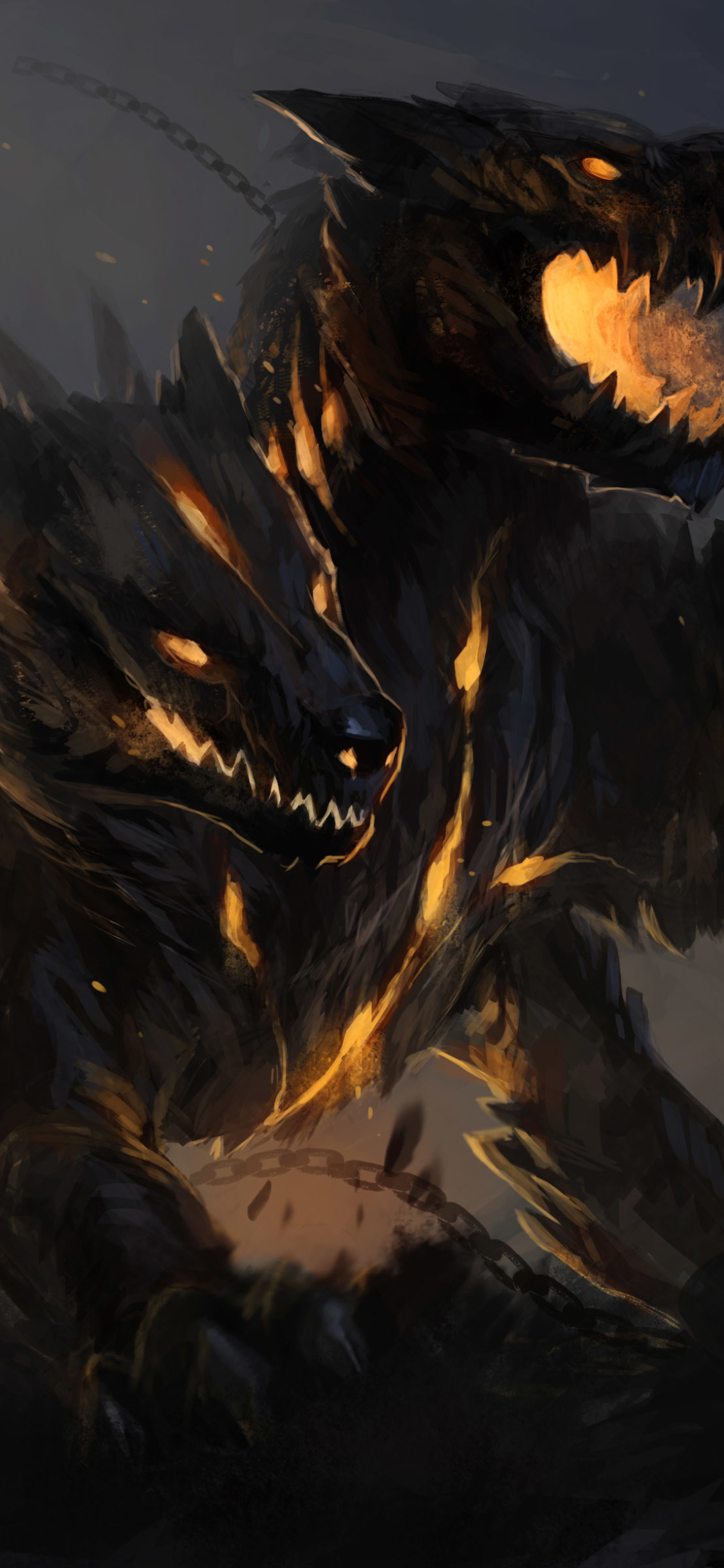 1125x2436  Скачать обои \"Цербер\" на телефон в высоком качестве, вертикальные картинки \" Цербер\" бесплатно