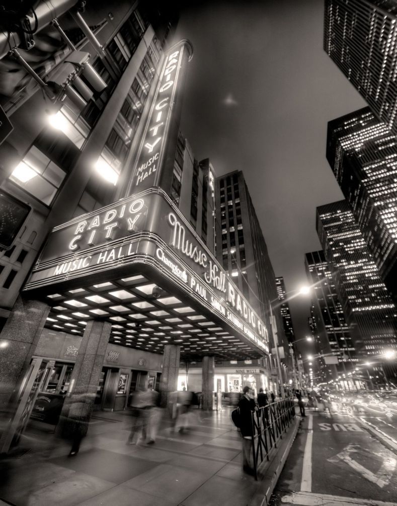 789x1005  Фотообои Ночной Нью-Йорк. Каталог: Черно-белые. №1898 | ABC-Decor