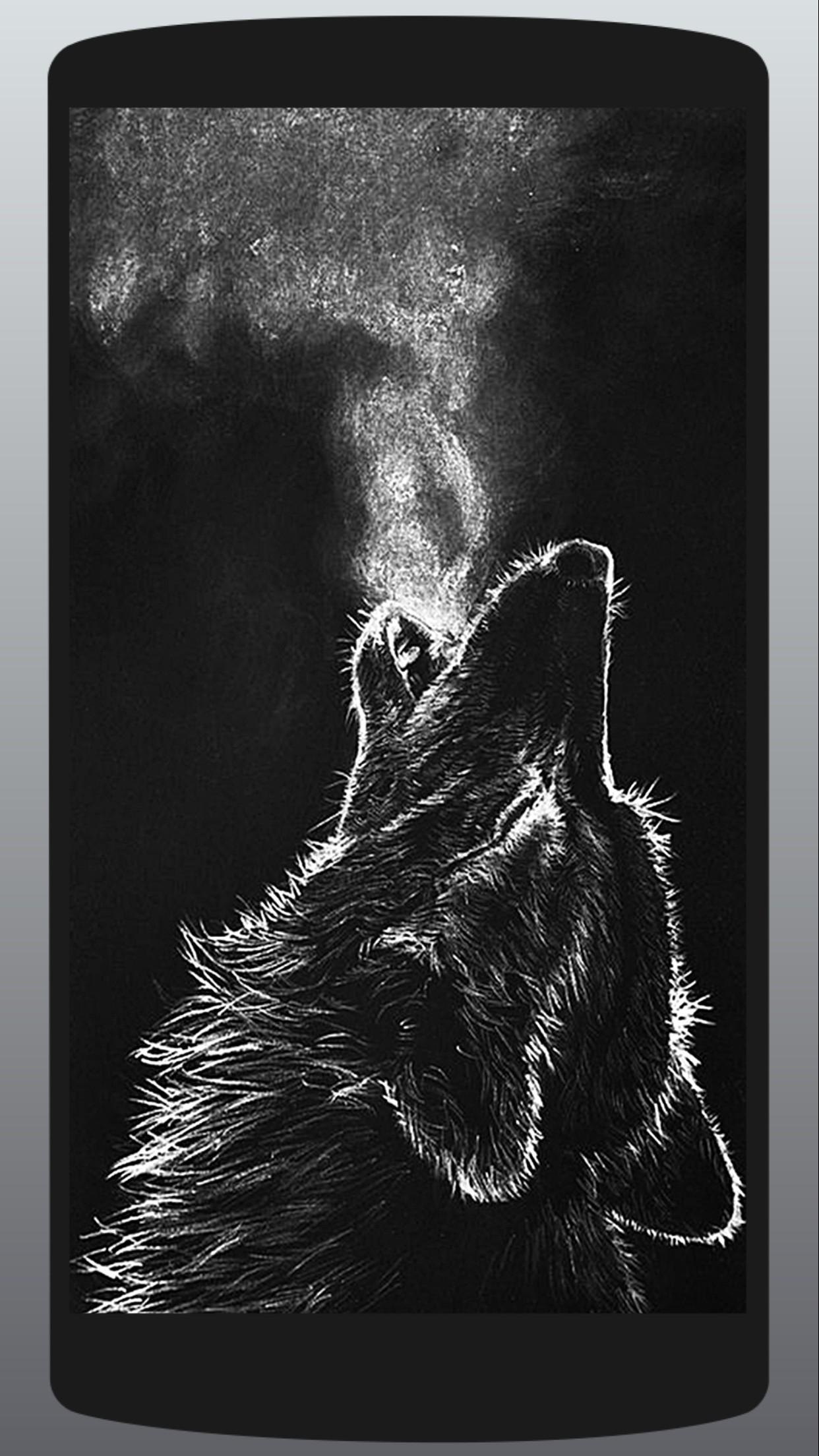 1242x2208  Черный волк обои на телефон - 63 фото