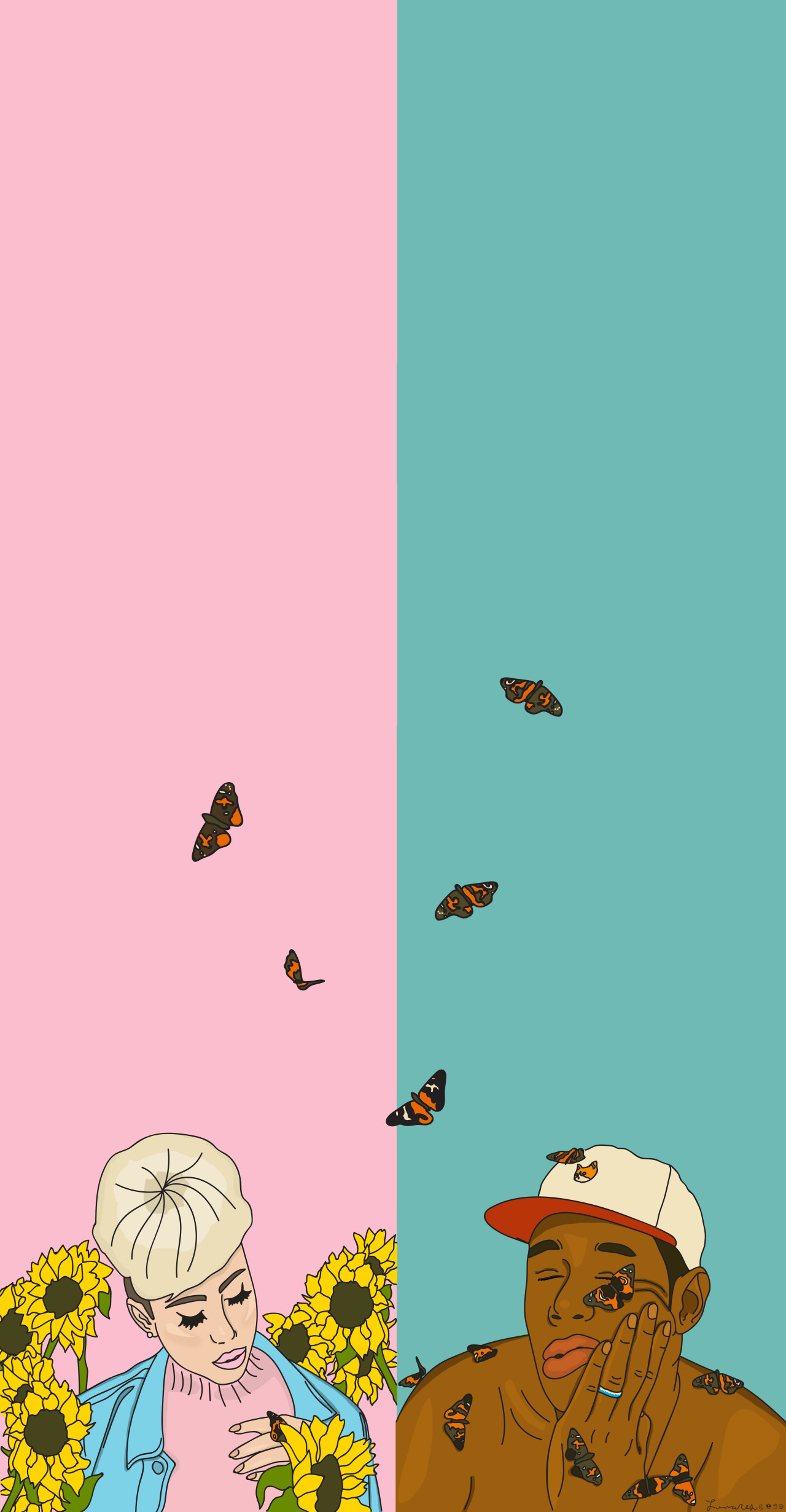 1280x2461   Мои любимые обои Tyler the Creator (не OC хоть и немного отредактировал, чтобы он работал на мобильных устройствах) - Альбом на Imgur