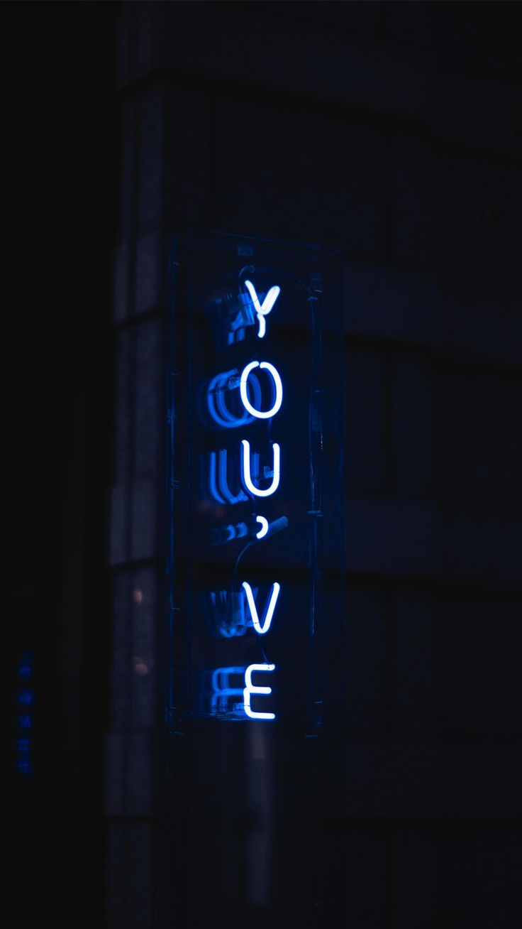 736x1308  Neon blue | Синие картинки, Синие обои, Неоновые вывески