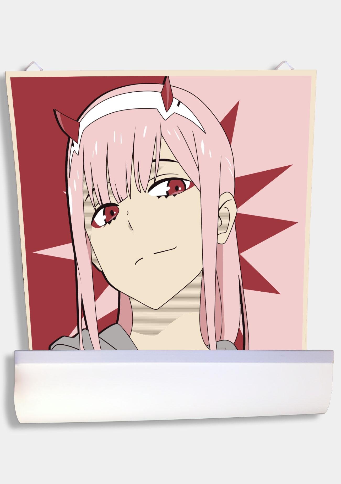 1301x1844  ᐉ Поп-Арт Аниме постер Let's Play 002 Ноль Два/Zero Two Darling in the  Franxx/Милый во Франксе 2 Pop-art 61х40 см