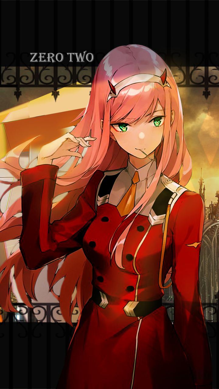 720x1280  Обои на телефон: Аниме, Милый Во Франксе, Zero Two (Дорогая В Franxx),  1291920 скачать картинку бесплатно.