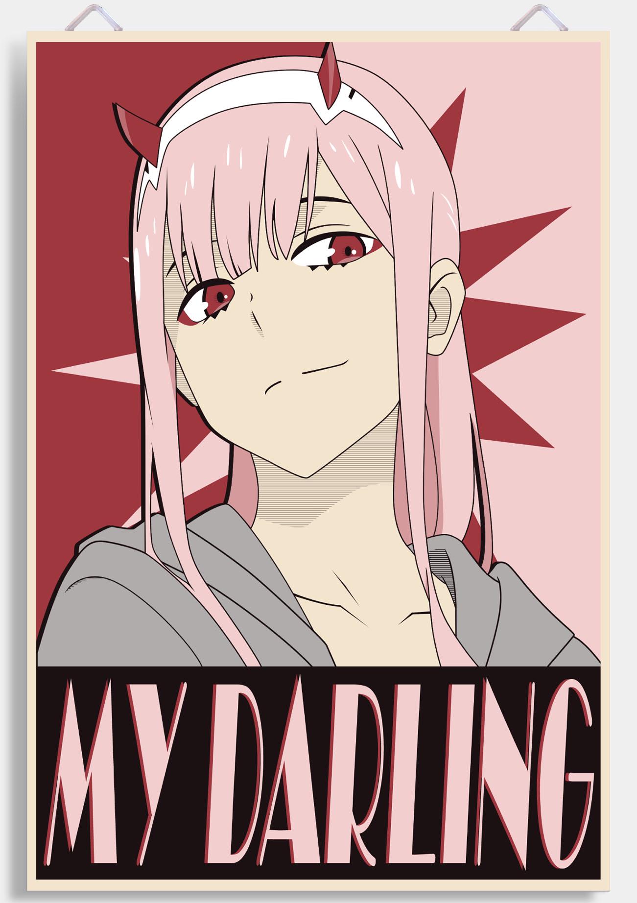 1301x1844  ᐉ Поп-Арт Аниме постер Let's Play 002 Ноль Два/Zero Two Darling in the  Franxx/Милый во Франксе 2 Pop-art 61х40 см
