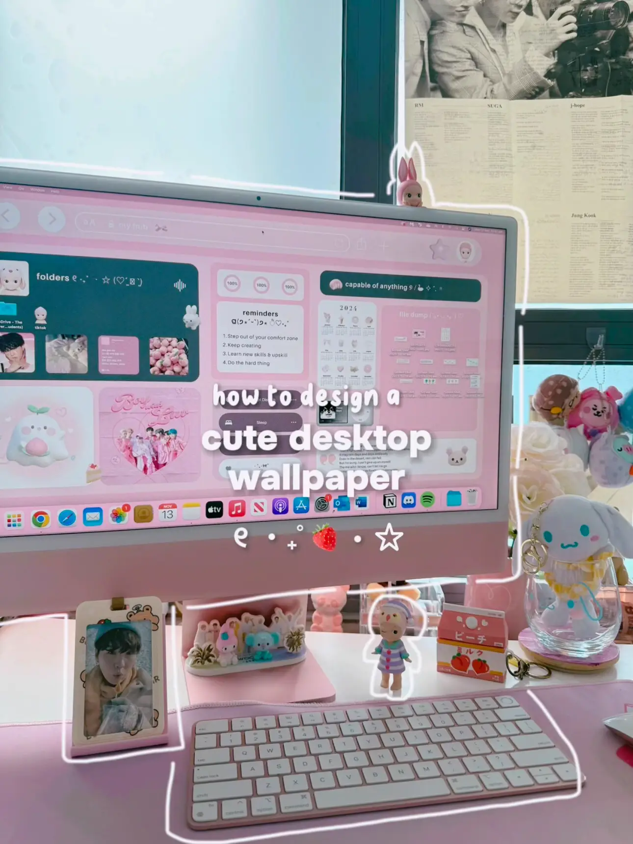 1290x1720  🌸 урок по милым обоям для рабочего стола | Галерея опубликована —p ♡⸜(˃ ᵕ ˂) | Лимон8