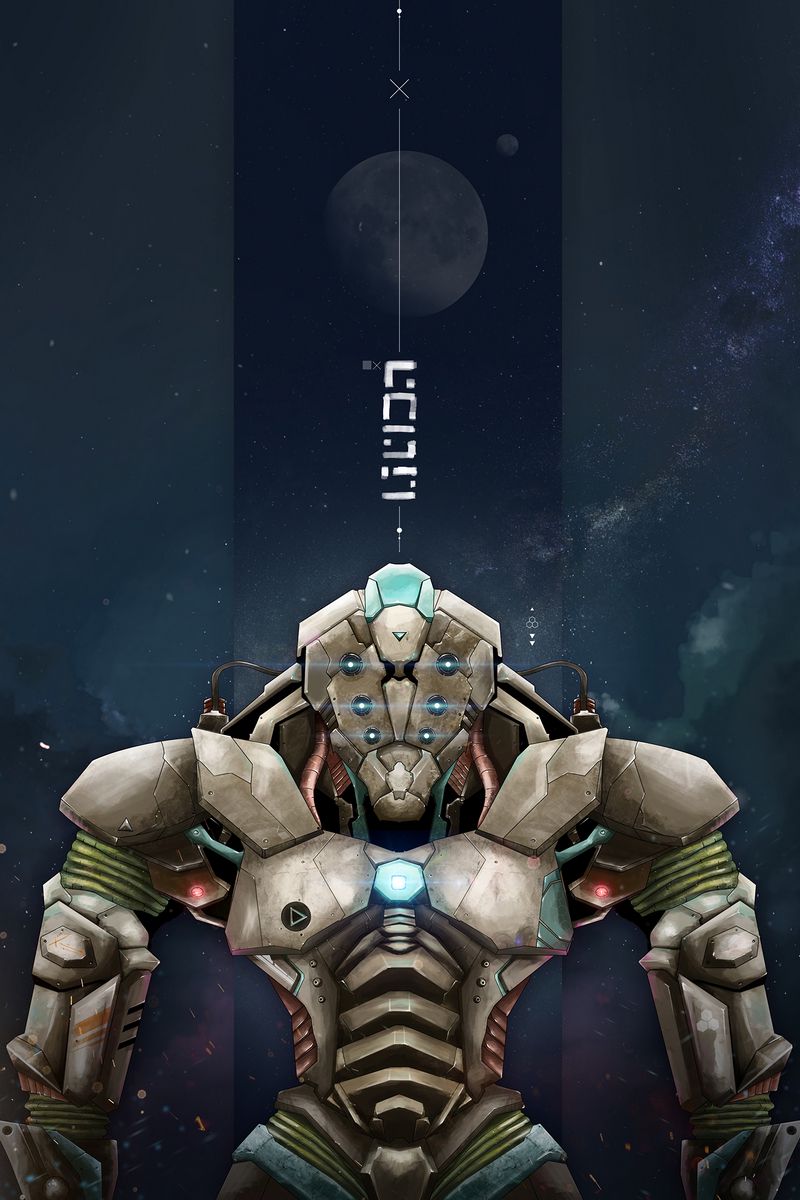 800x1200  Скачать 800x1200 робот, броня, арт, воин обои, картинки iphone 4s/4 for  parallax