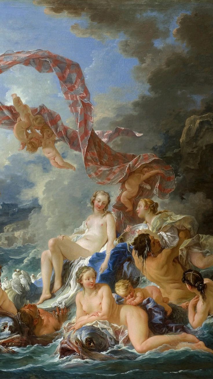 736x1308  арт обои : » Франсуа Буше (1703 - 1770) Триумф... | Искусство рококо, Арт обои, Арт